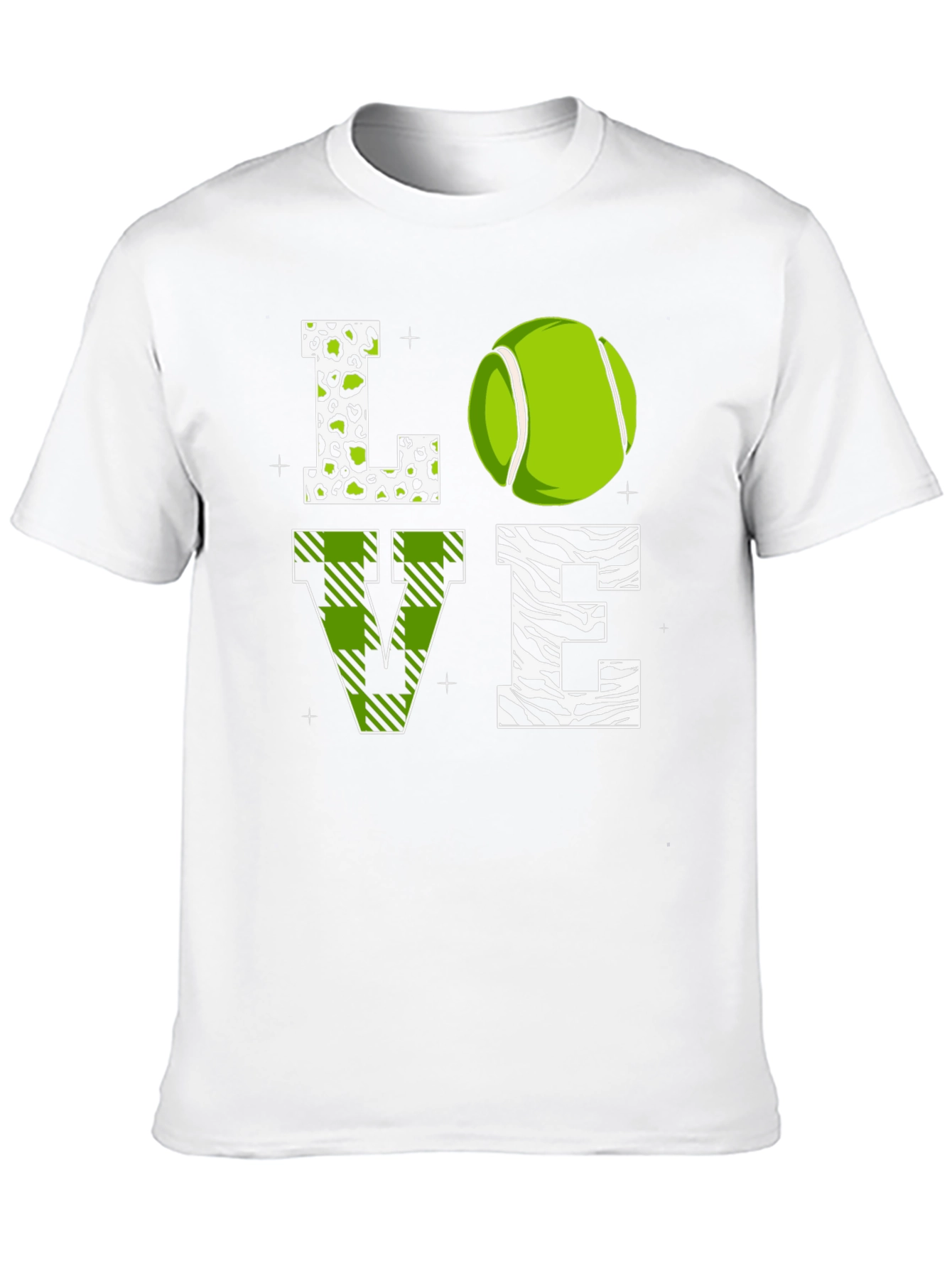 Love Tennis Graphic T-Shirt - Novelty Design