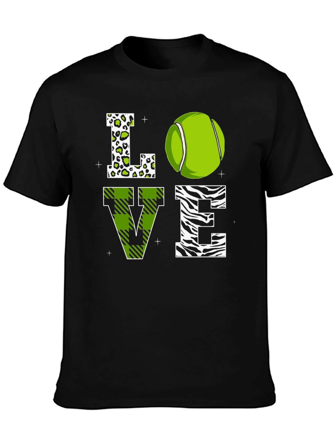 Love Tennis Graphic T-Shirt - Novelty Design