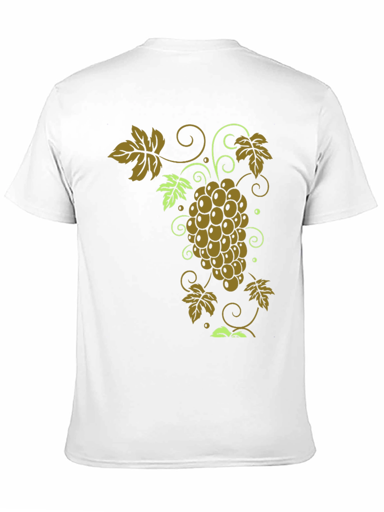 Grape Vine Graphic Tee - Stylish Black T-Shirt