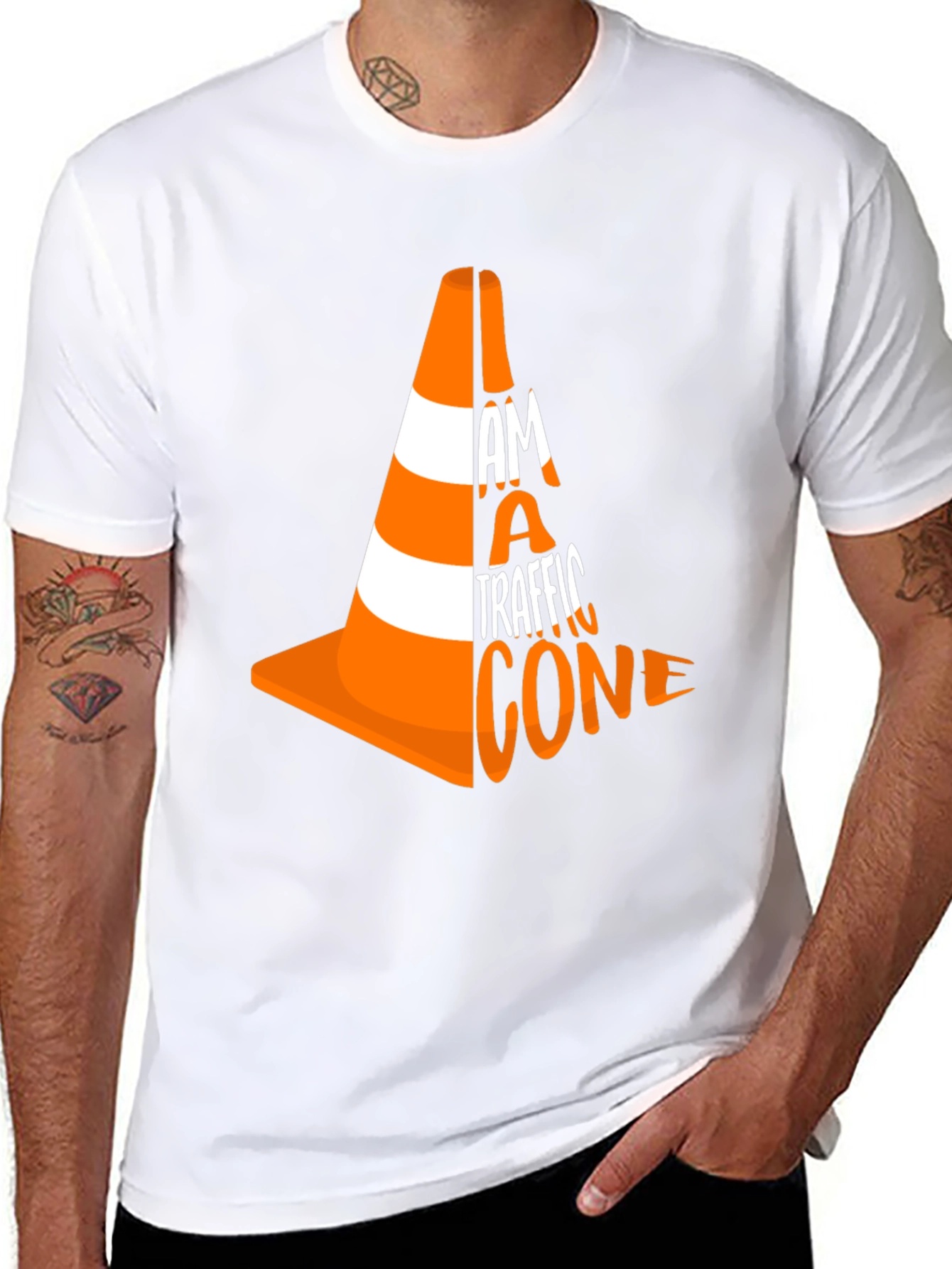 I am a Traffic Cone Graphic T-Shirt