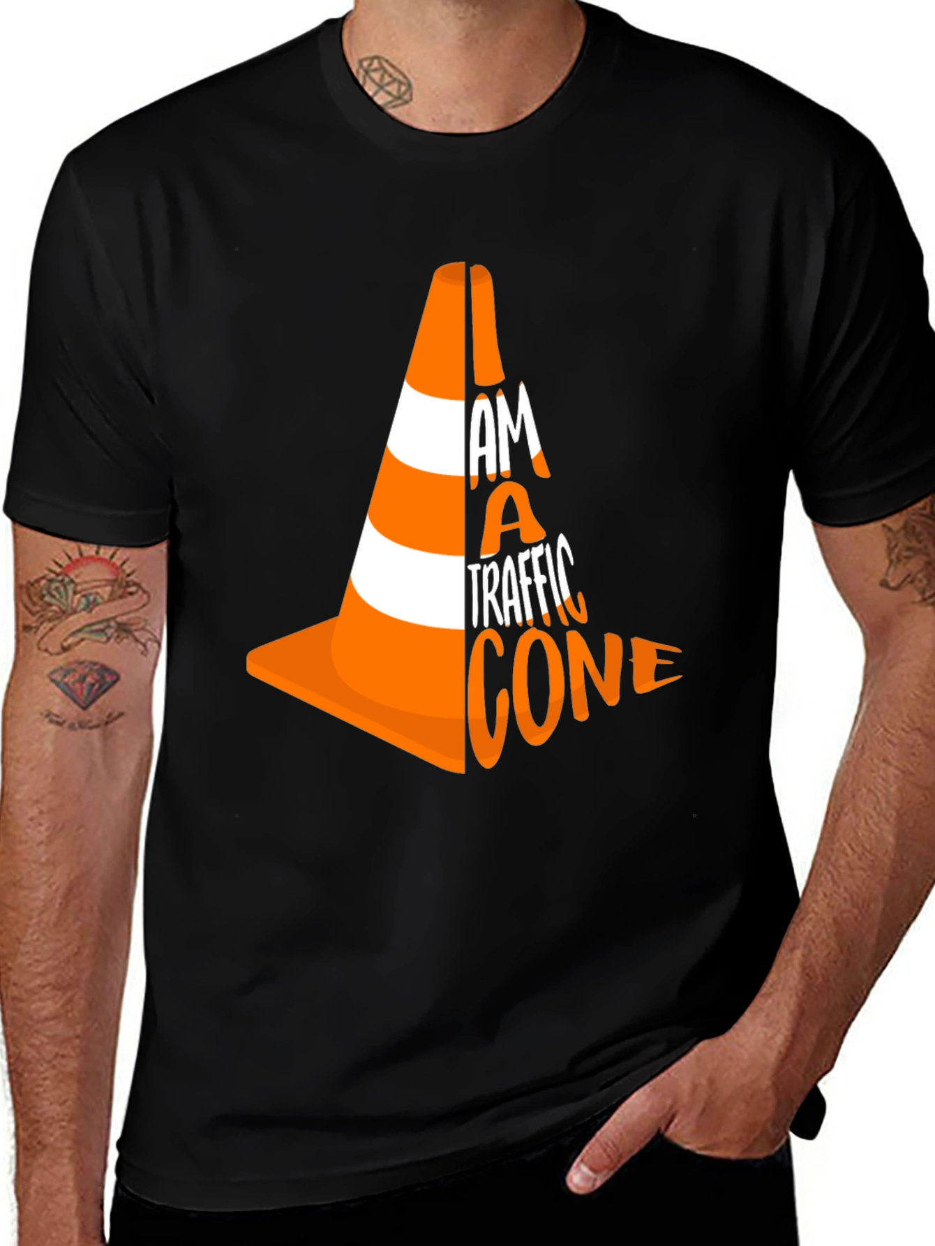 I am a Traffic Cone Graphic T-Shirt