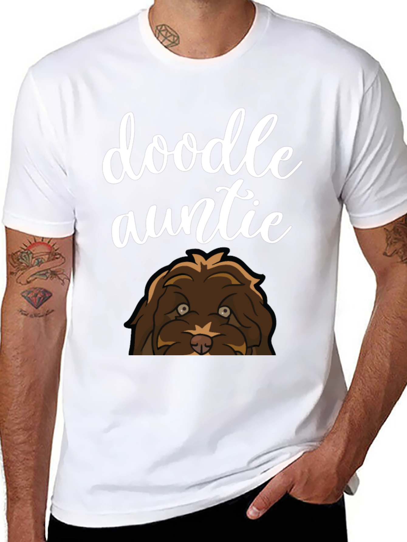 Doodle Auntie T-Shirt - Dog Lover Gift