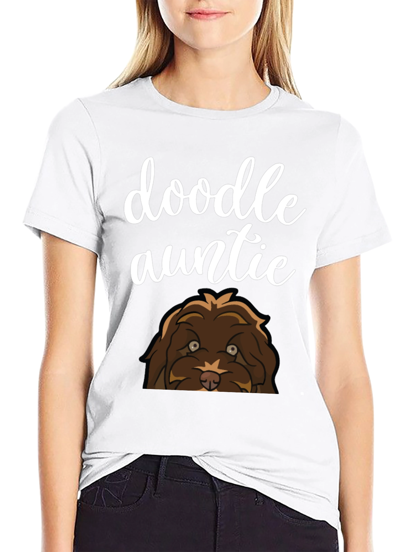 Doodle Auntie T-Shirt - Dog Lover Gift