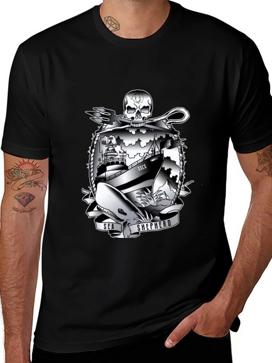 Sea Shepherd Graphic T-Shirt - Black