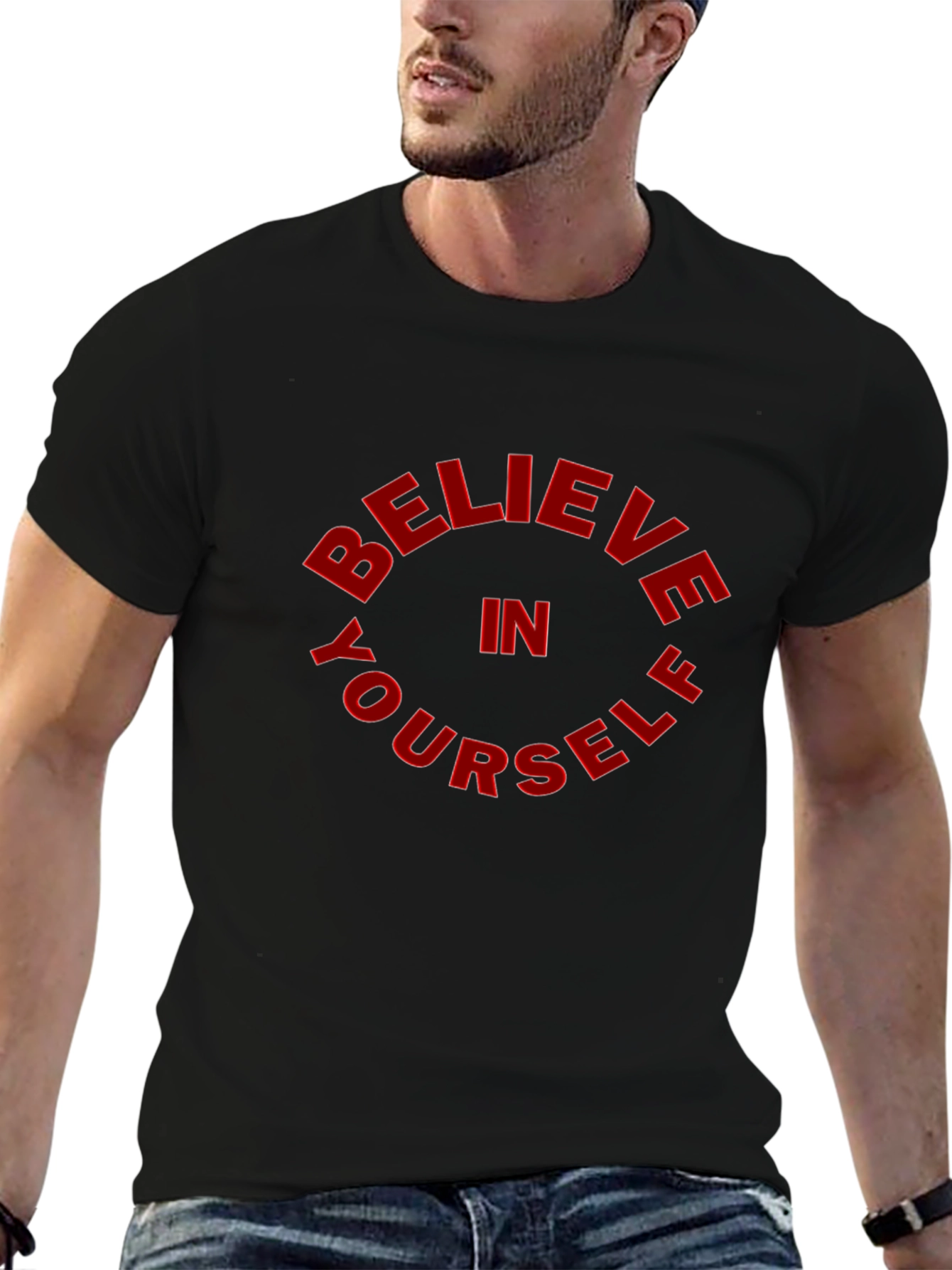 Believe In Yourself Black T-Shirt