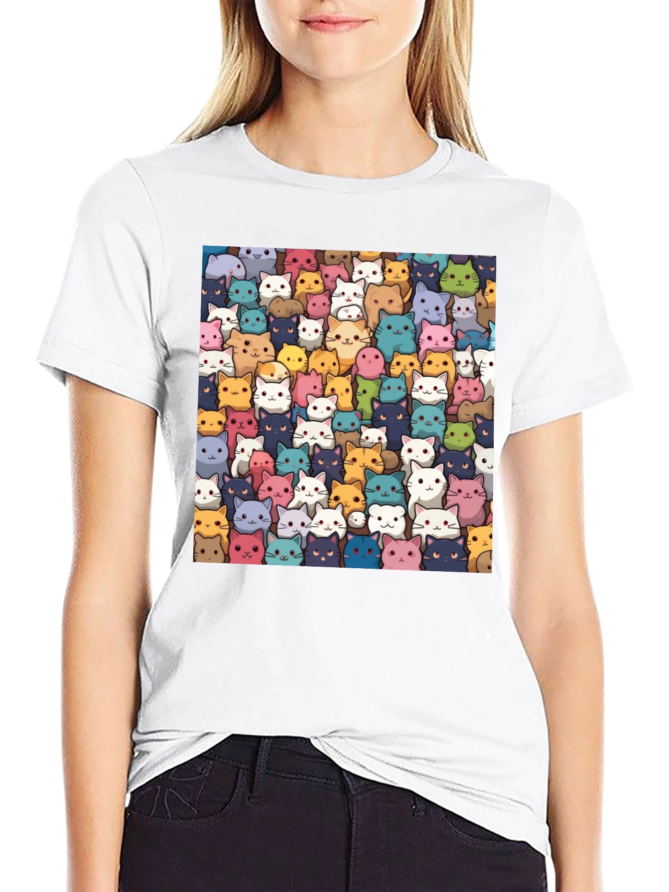 Cute Cats T-Shirt - All Over Print Kitten Tee