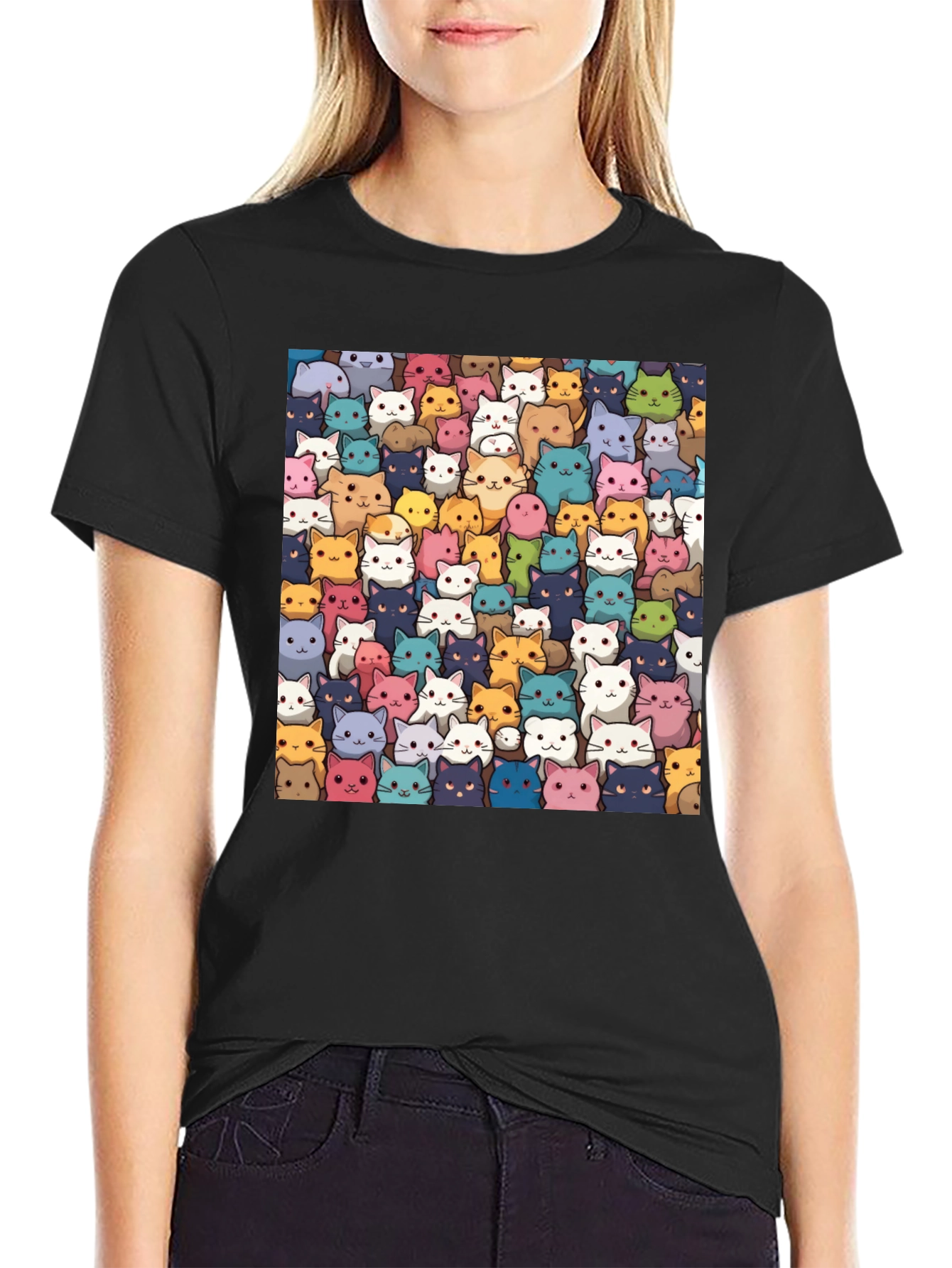 Cute Cats T-Shirt - All Over Print Kitten Tee