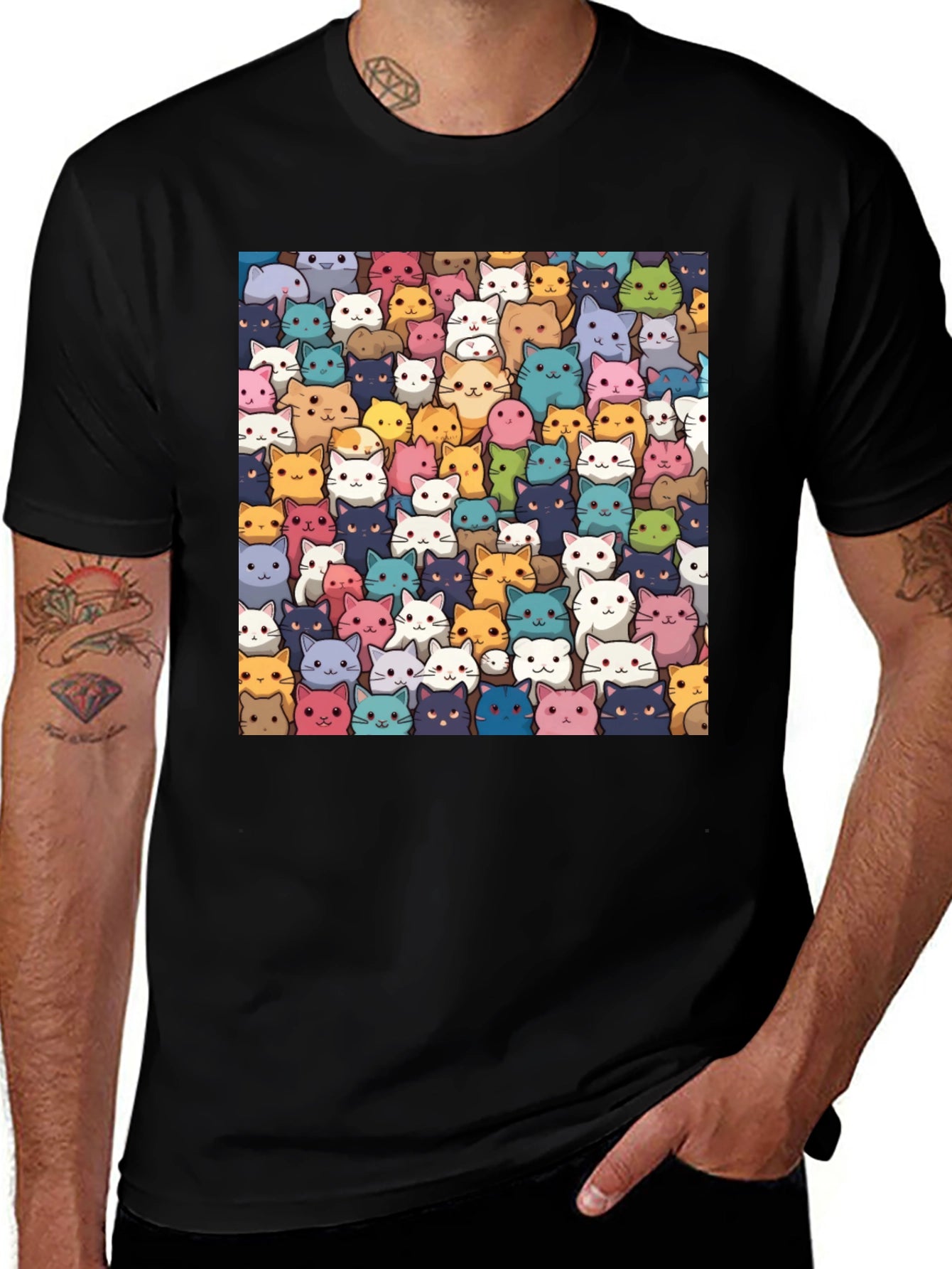 Cute Cats T-Shirt - All Over Print Kitten Tee