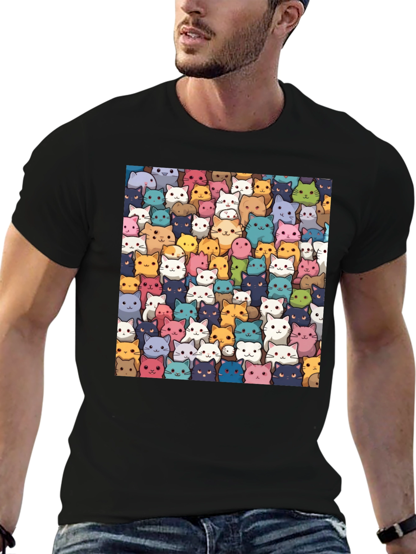 Cute Cats T-Shirt - All Over Print Kitten Tee