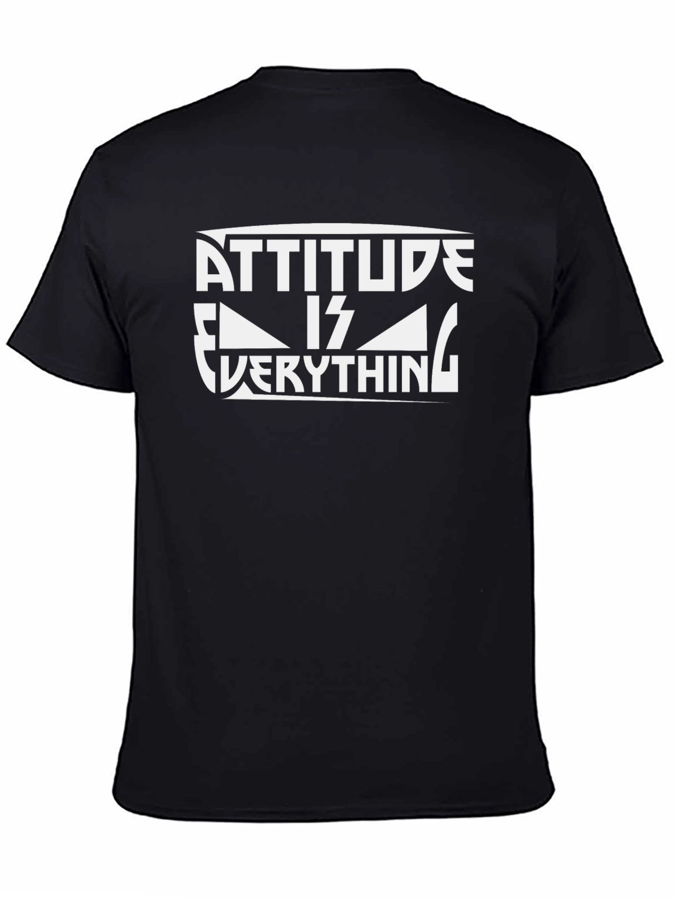 Attitude is Everything Graphic Tee - Black Cotton Blend
