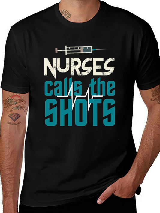 Nurses Call The Shots Graphic T-Shirt