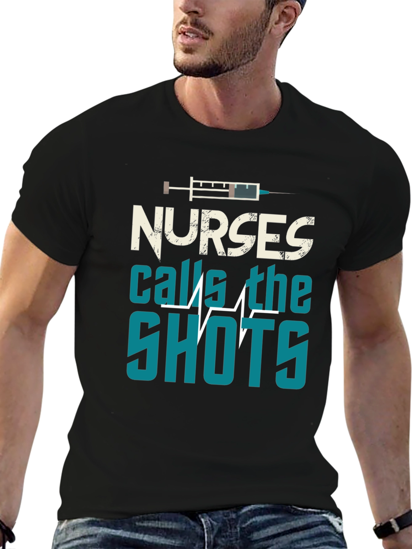 Nurses Call The Shots Graphic T-Shirt