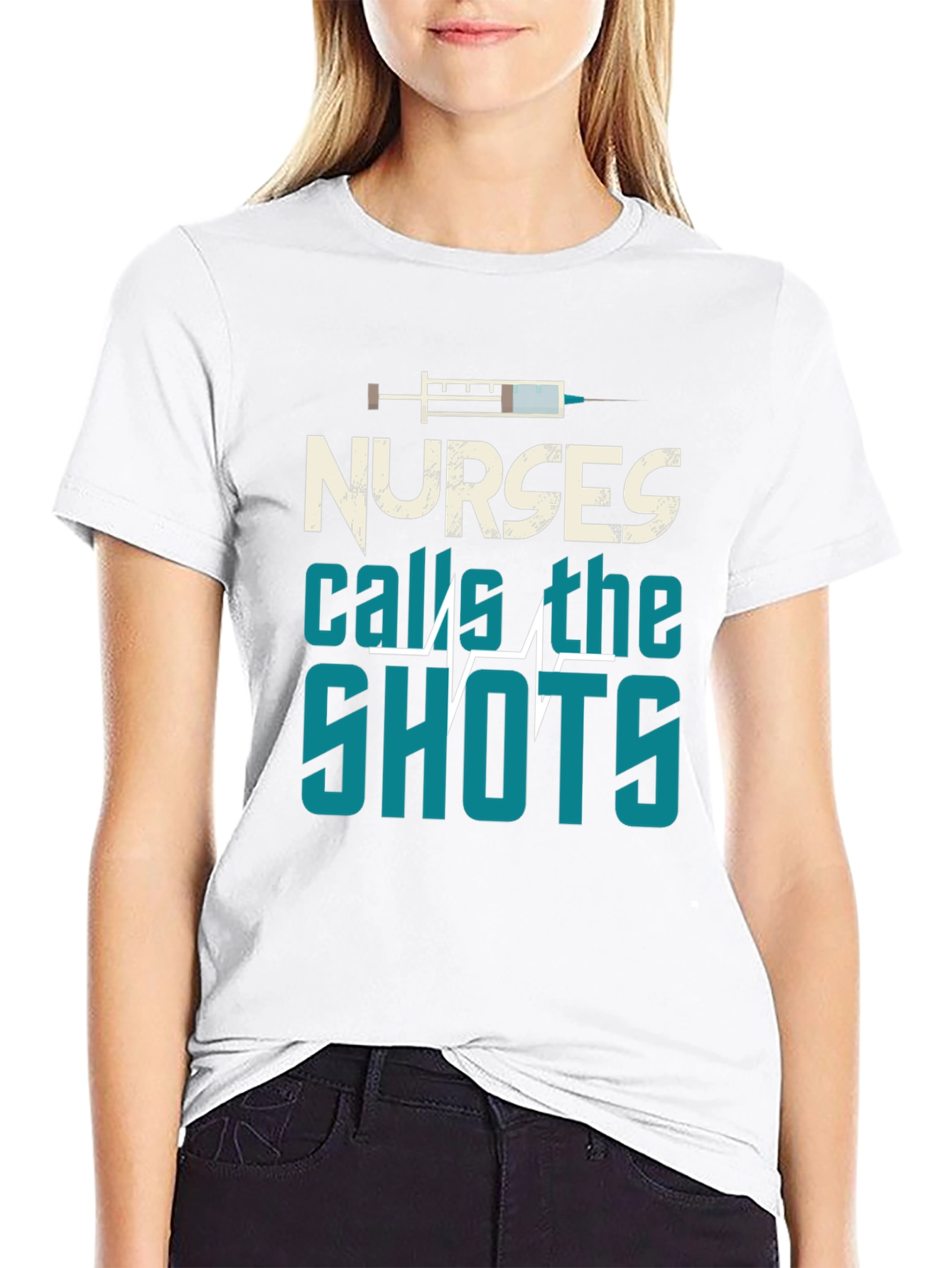 Nurses Call The Shots Graphic T-Shirt