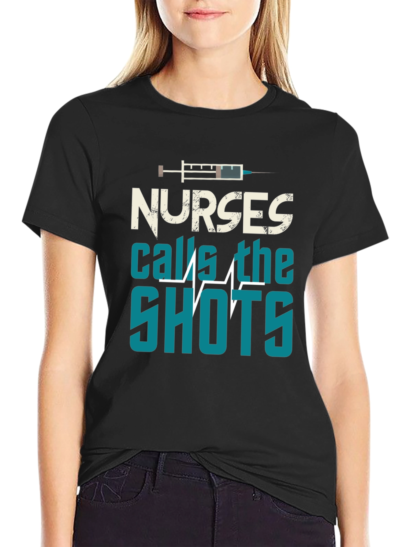 Nurses Call The Shots Graphic T-Shirt
