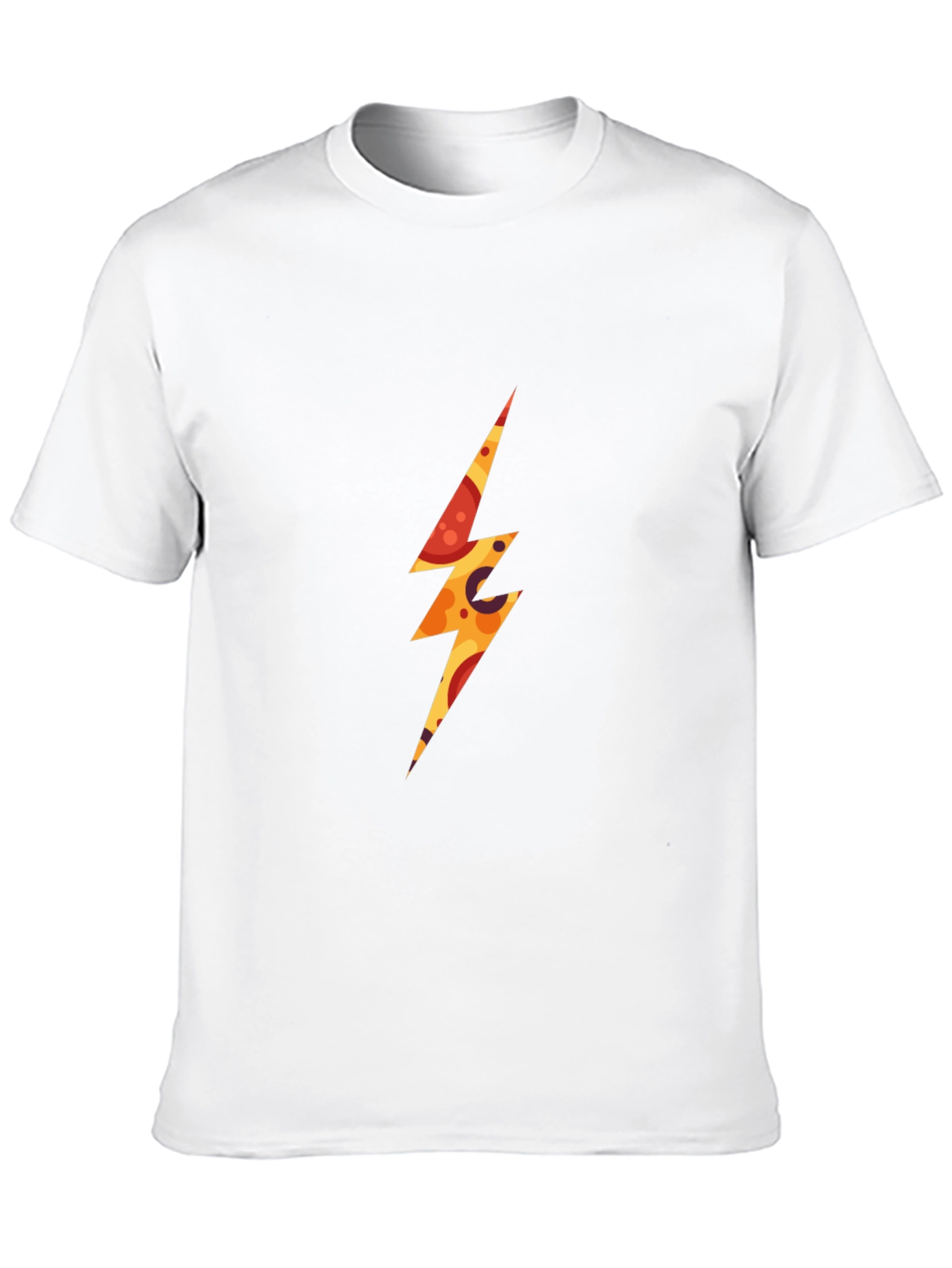 Pizza Lightning Bolt Graphic T-Shirt