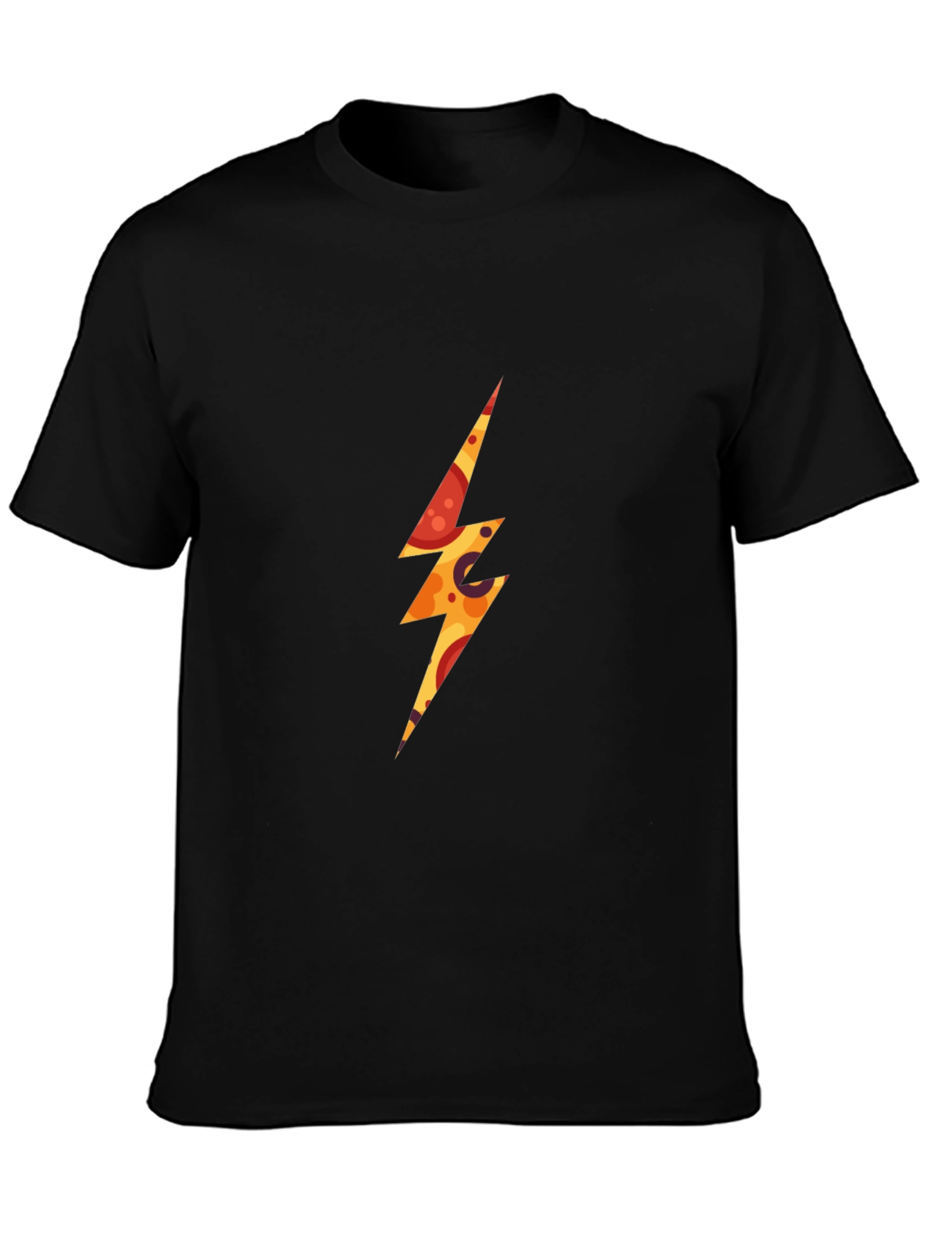 Pizza Lightning Bolt Graphic T-Shirt