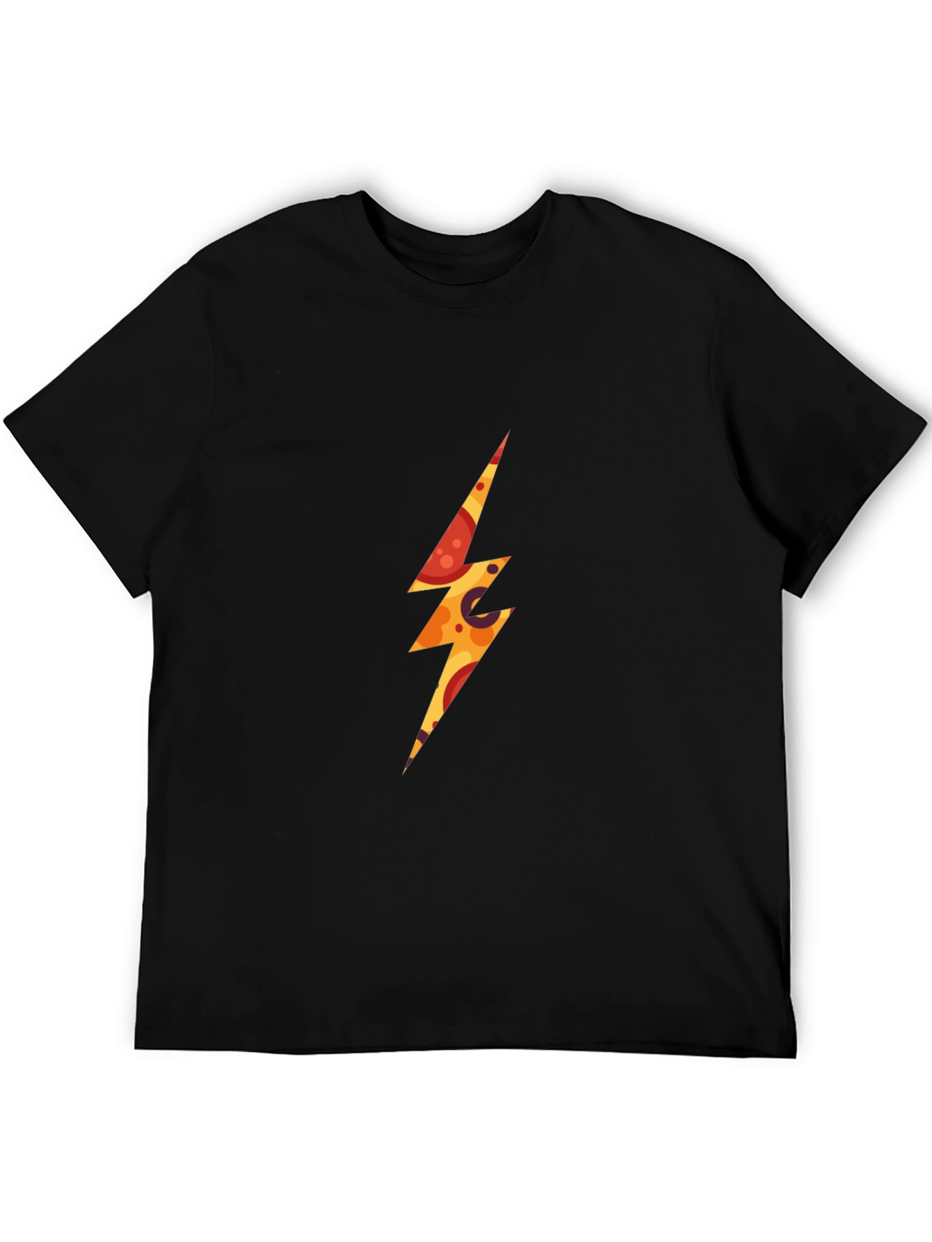 Pizza Lightning Bolt Graphic T-Shirt