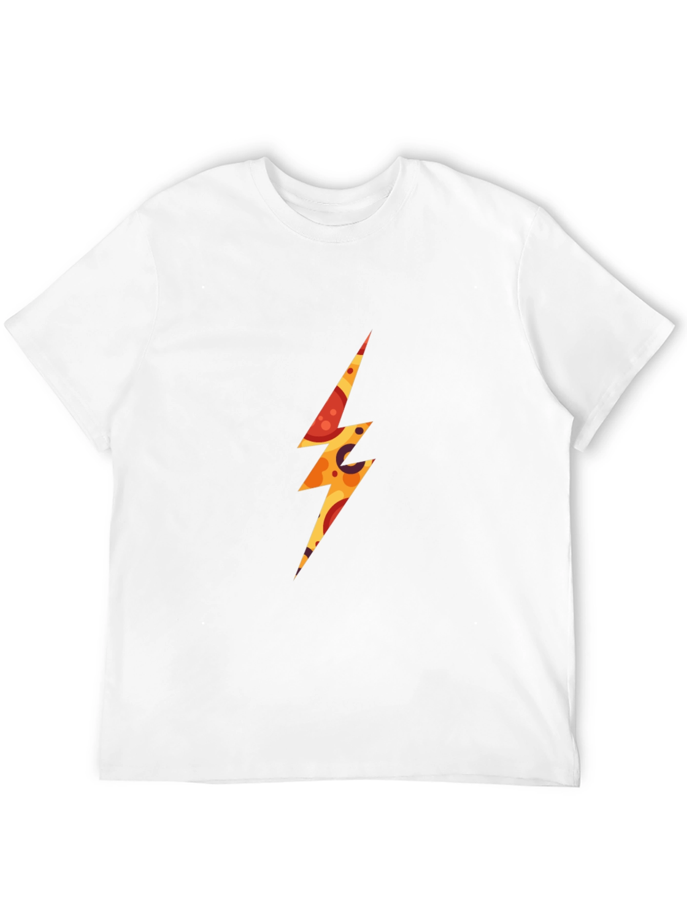 Pizza Lightning Bolt Graphic T-Shirt