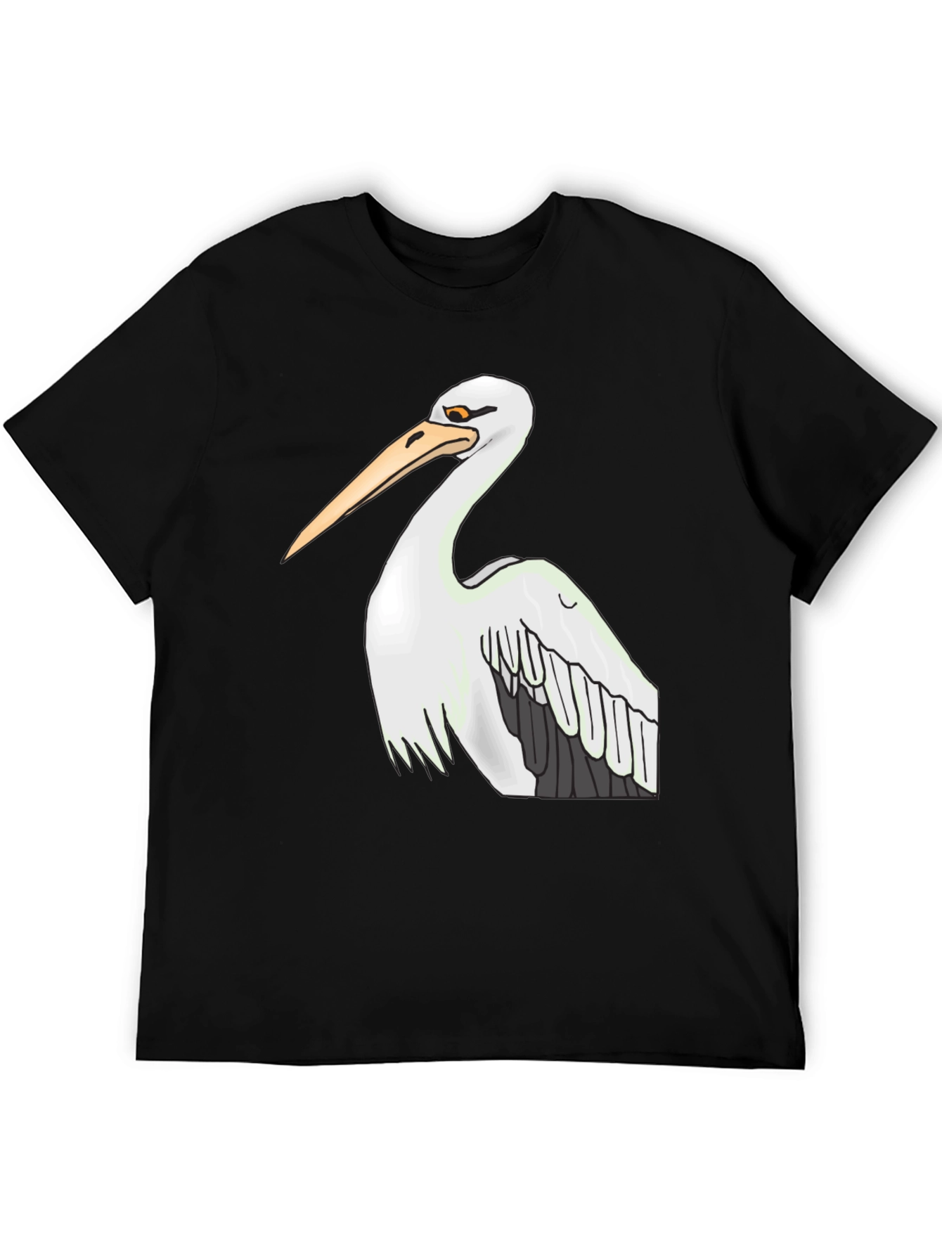 Pelican Graphic Tee - Black Cotton T-Shirt