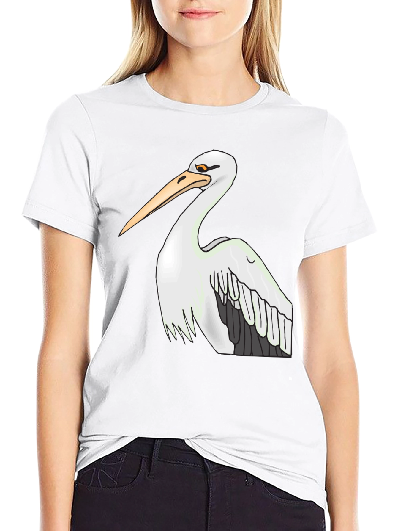 Pelican Graphic Tee - Black Cotton T-Shirt