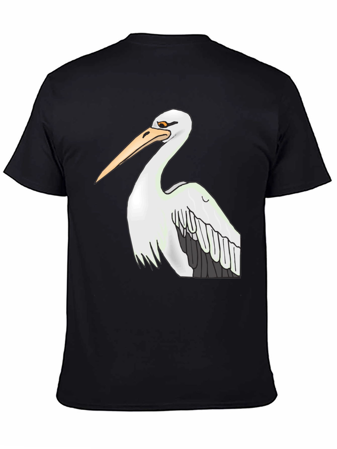 Pelican Graphic Tee - Black Cotton T-Shirt