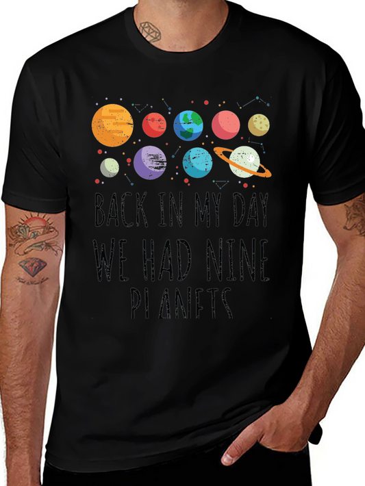 Nine Planets Retro T-Shirt - Space Theme