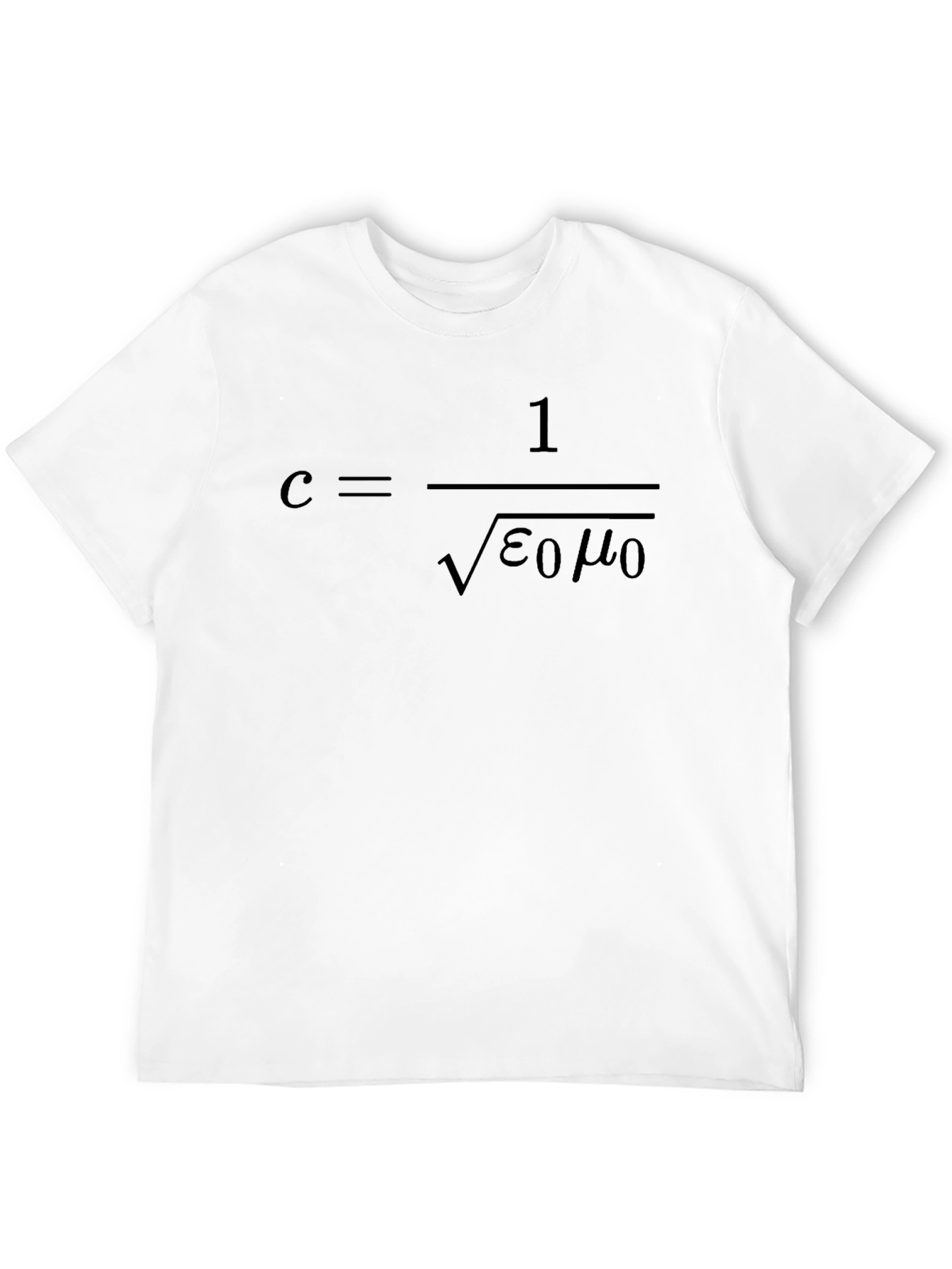 Science Physics T-Shirt - Speed of Light Equation Tee