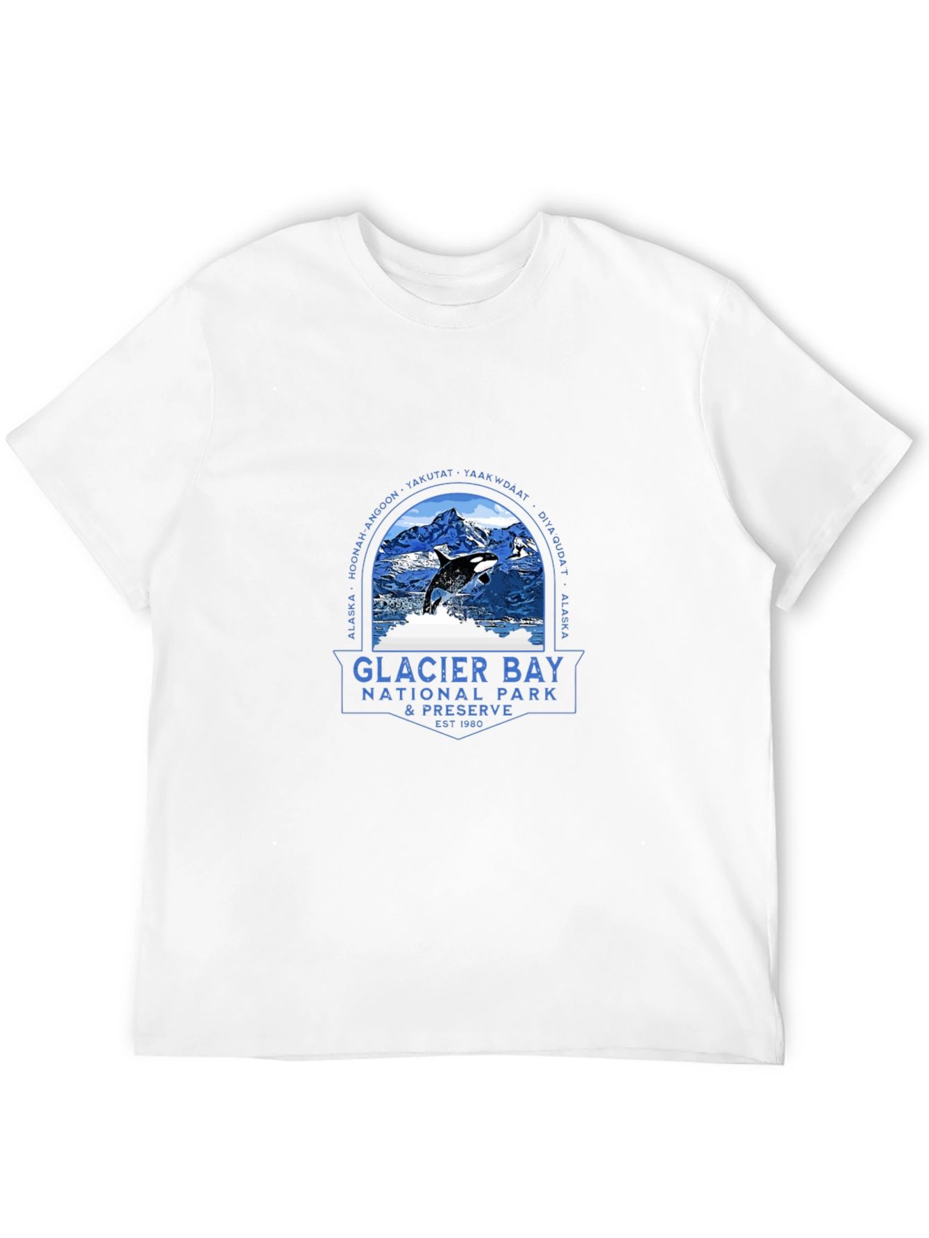 Glacier Bay National Park Black T-Shirt