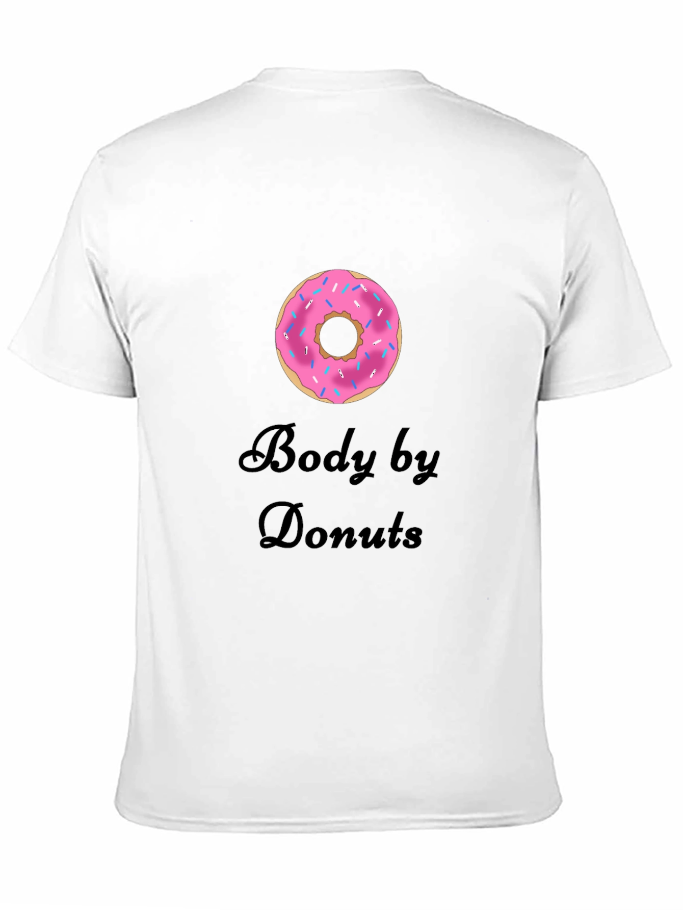 Body by Donuts T-Shirt - Casual Crew Neck Tee