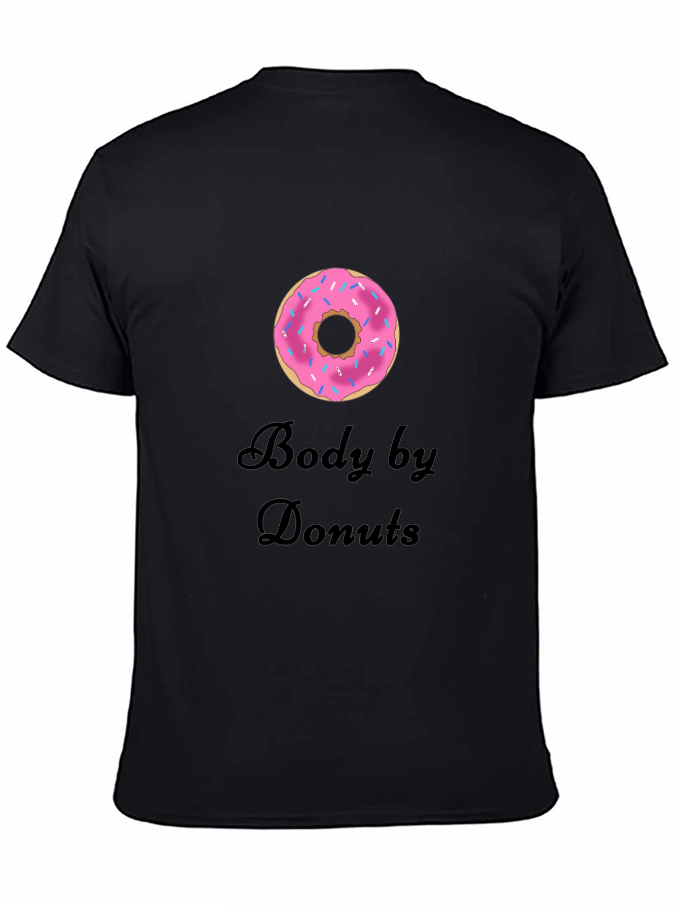 Body by Donuts T-Shirt - Casual Crew Neck Tee