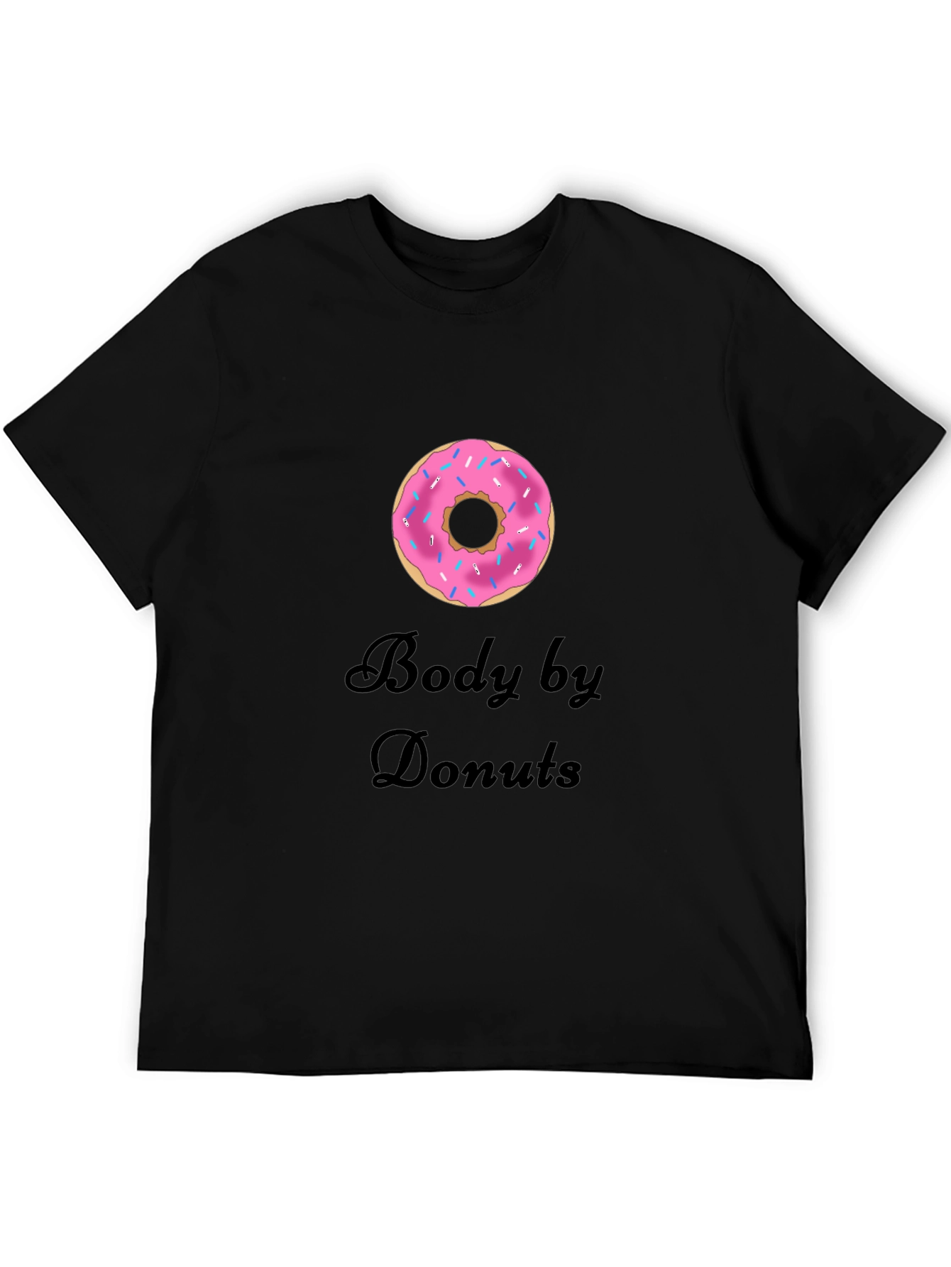 Body by Donuts T-Shirt - Casual Crew Neck Tee