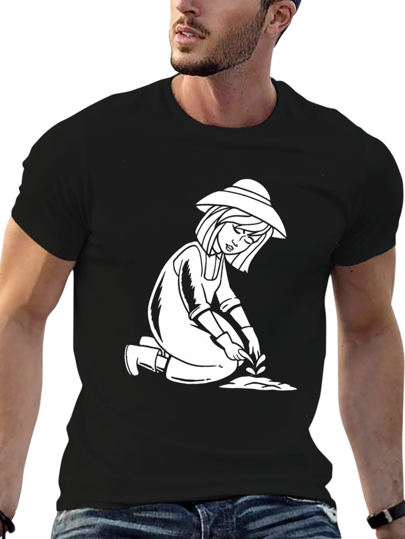 Gardener Graphic Tee - Black Unisex T-Shirt
