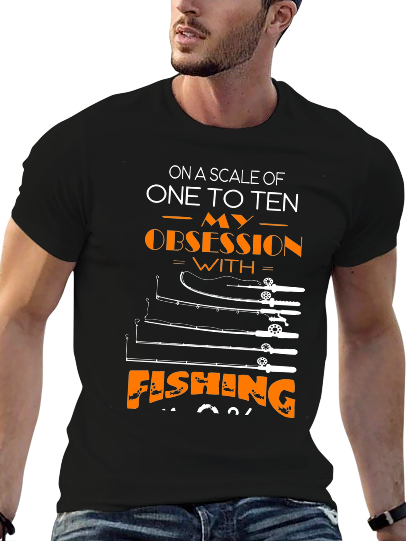 Fishing Obsession T-Shirt - Scale of Ten!