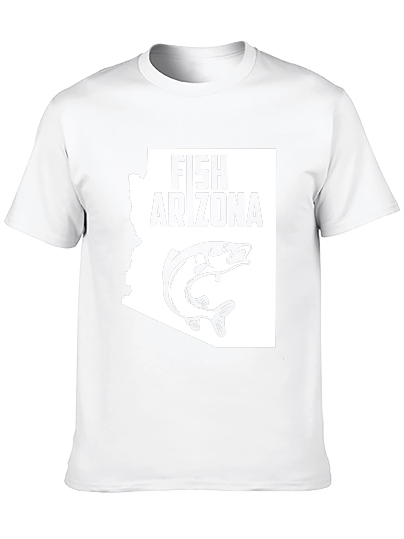 Fish Arizona T-Shirt - Black State Graphic Tee