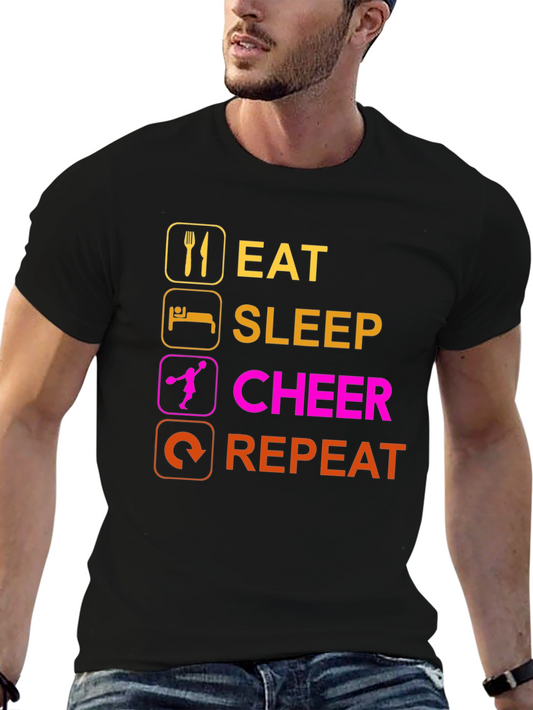 Eat Sleep Cheer Repeat T-Shirt