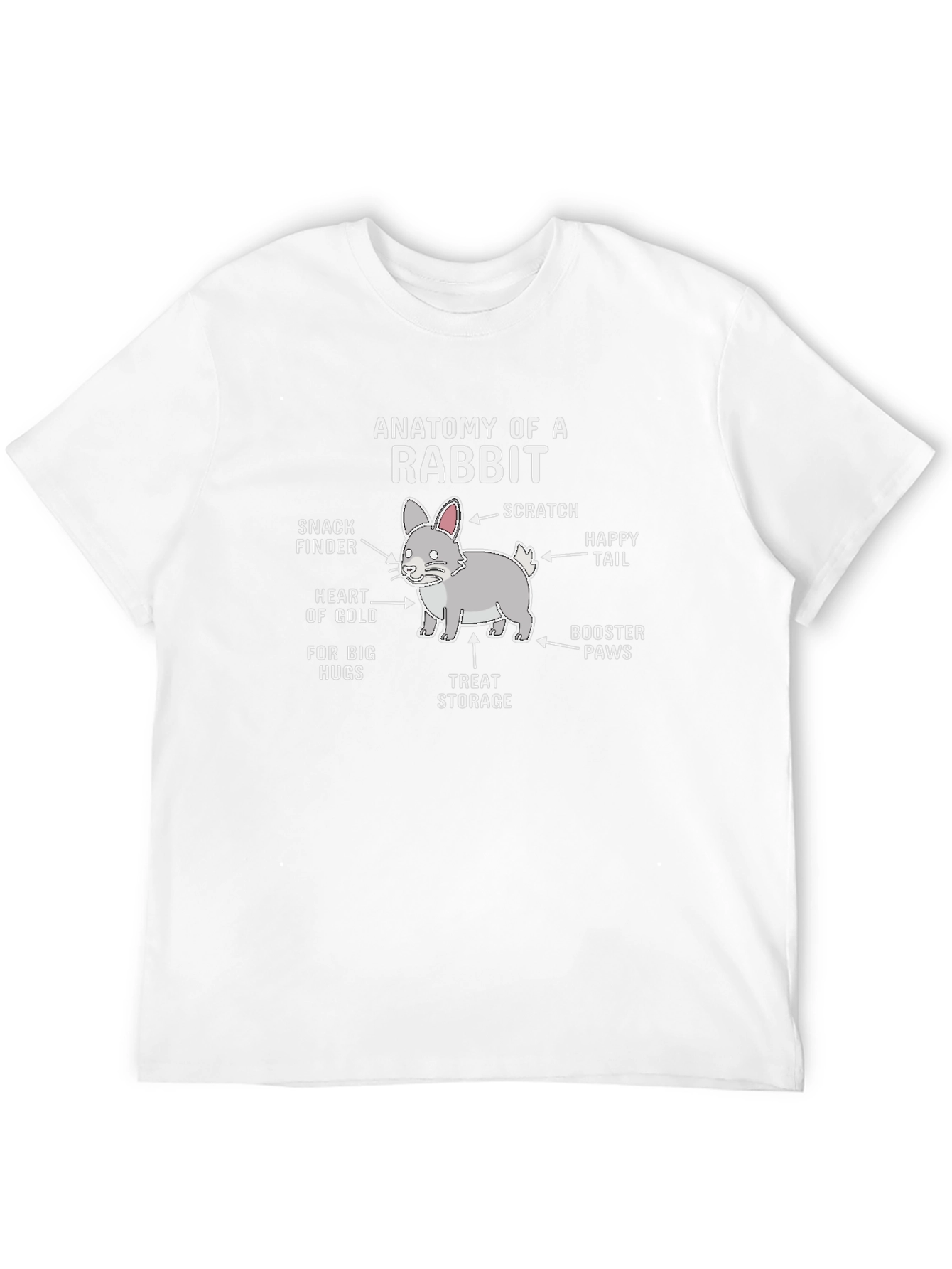 Anatomy of a Rabbit Black T-Shirt