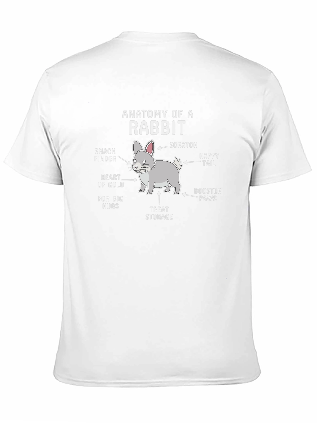 Anatomy of a Rabbit Black T-Shirt