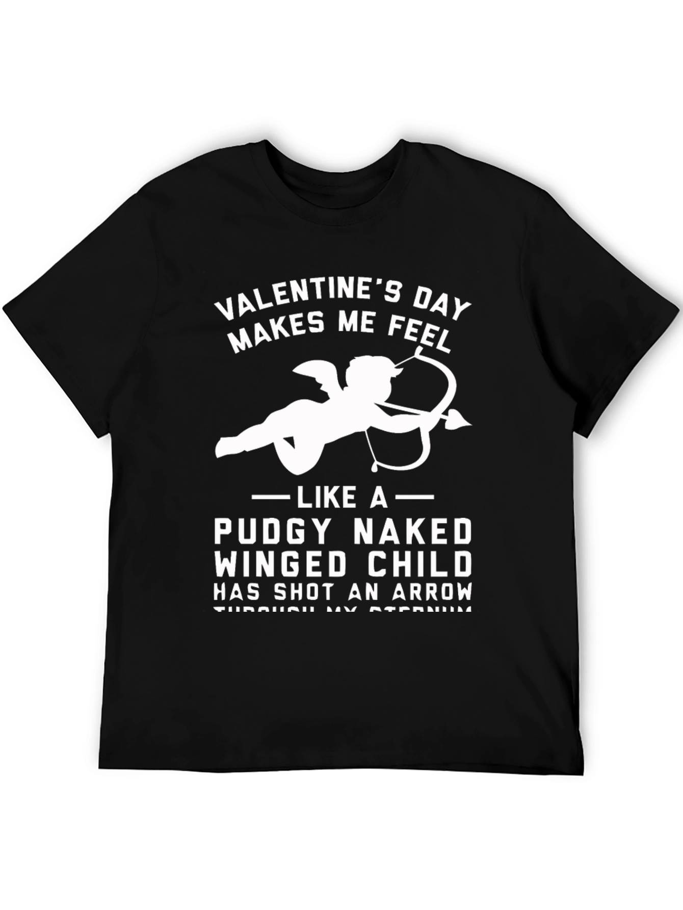 Valentines Day Makes Me Feel Funny Cupid T-Shirt
