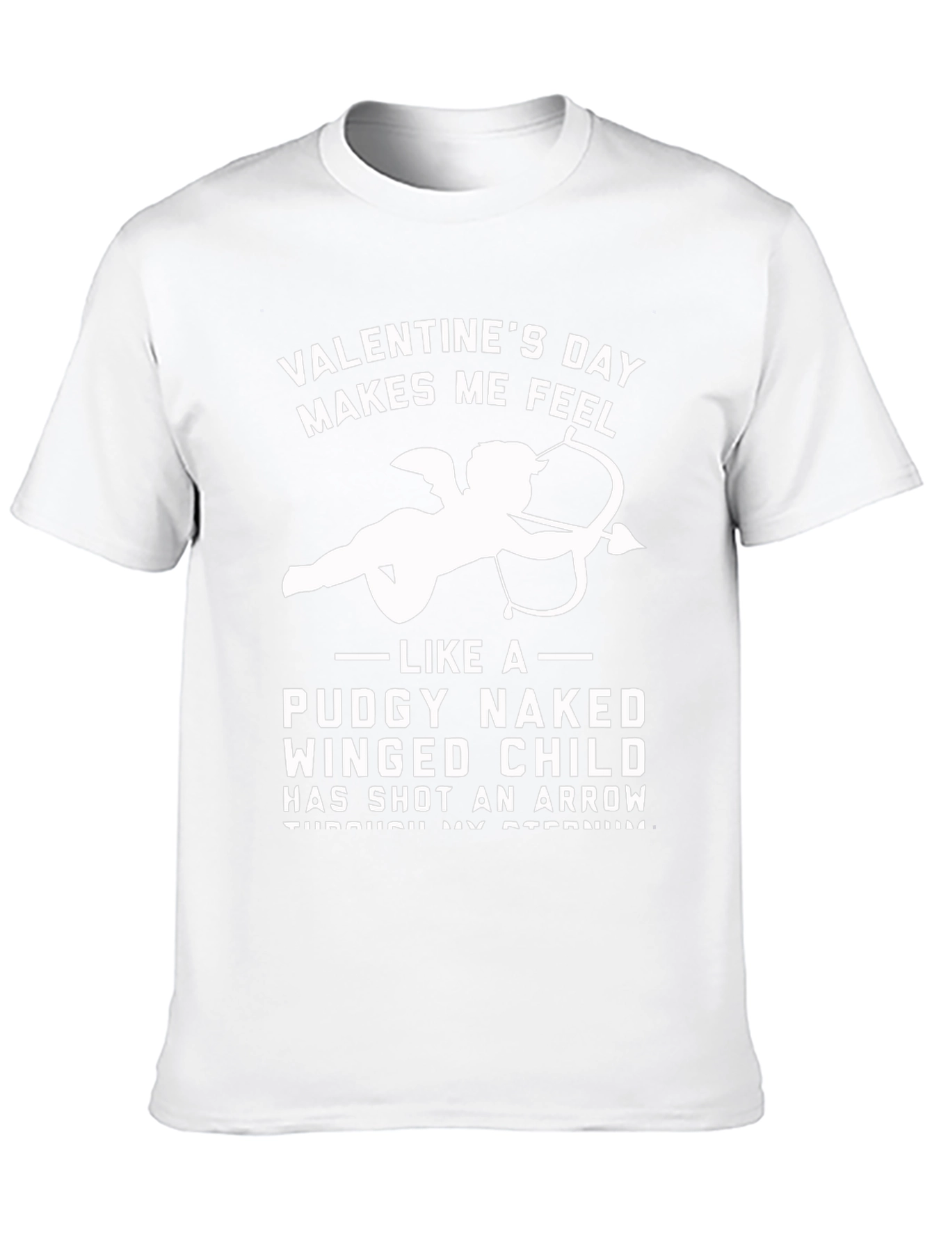 Valentines Day Makes Me Feel Funny Cupid T-Shirt