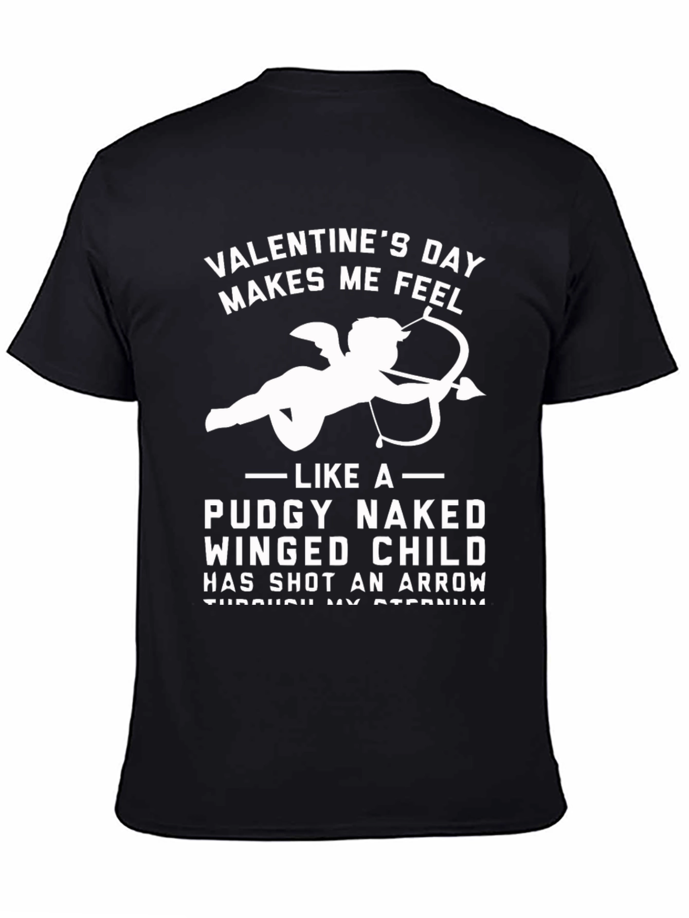 Valentines Day Makes Me Feel Funny Cupid T-Shirt