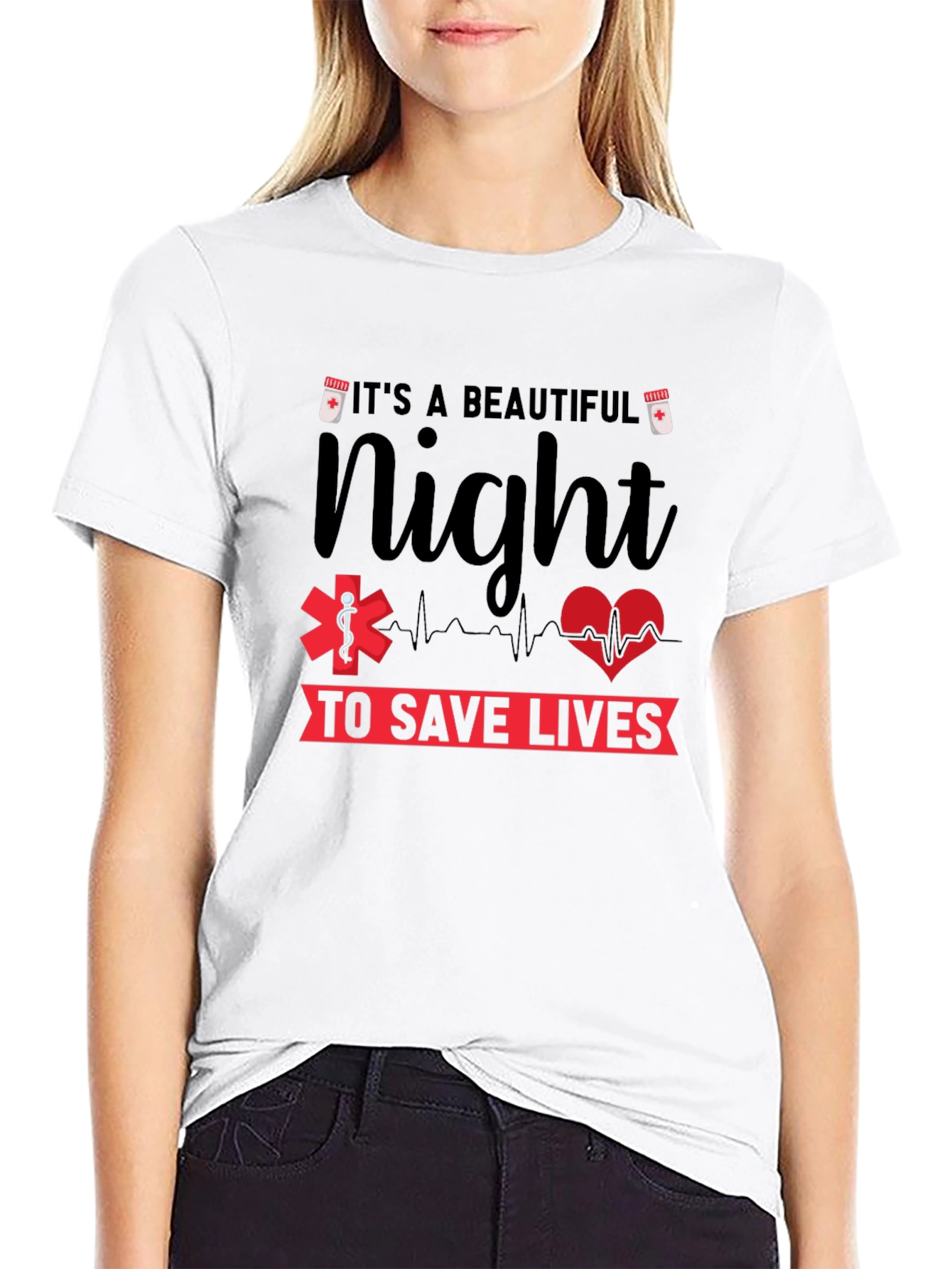 Beautiful Night Save Lives Graphic Tee