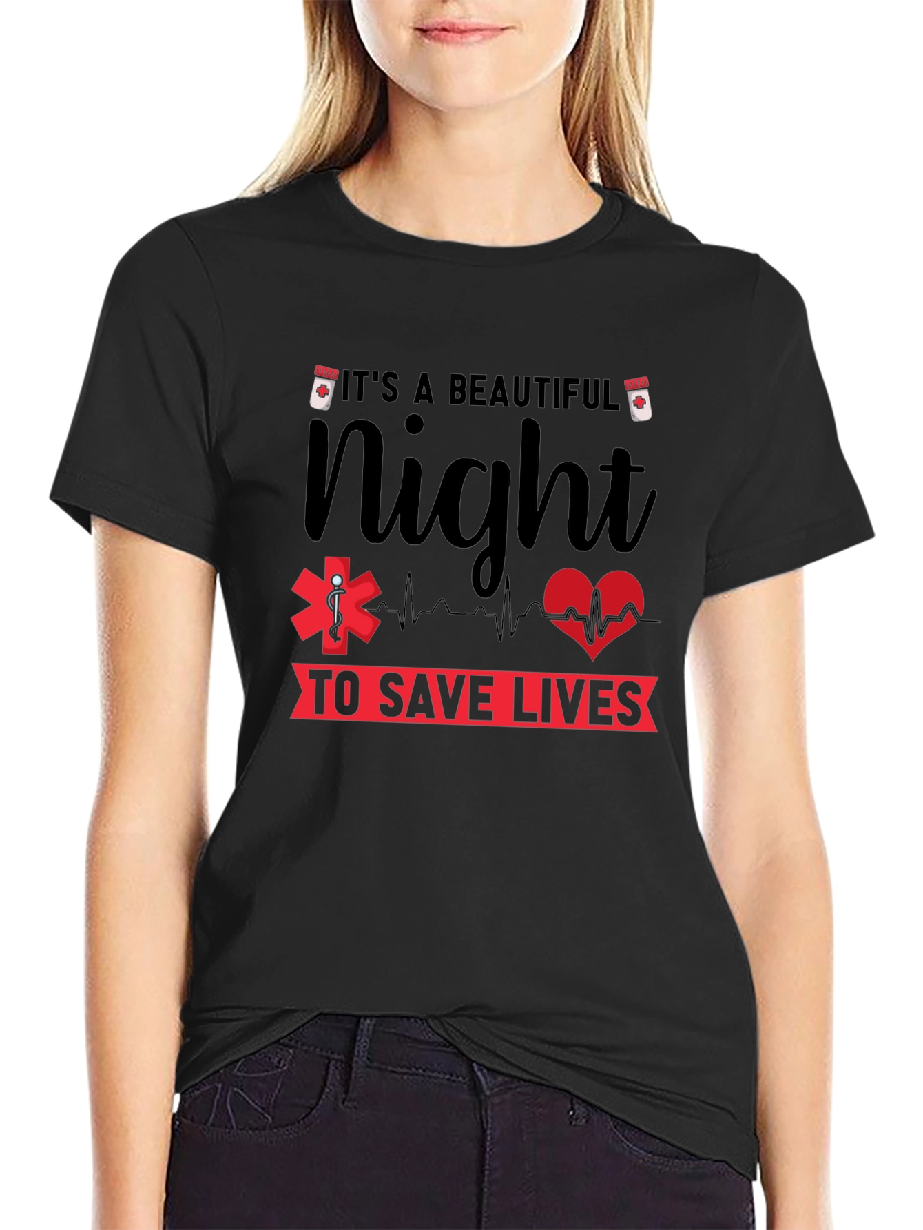 Beautiful Night Save Lives Graphic Tee