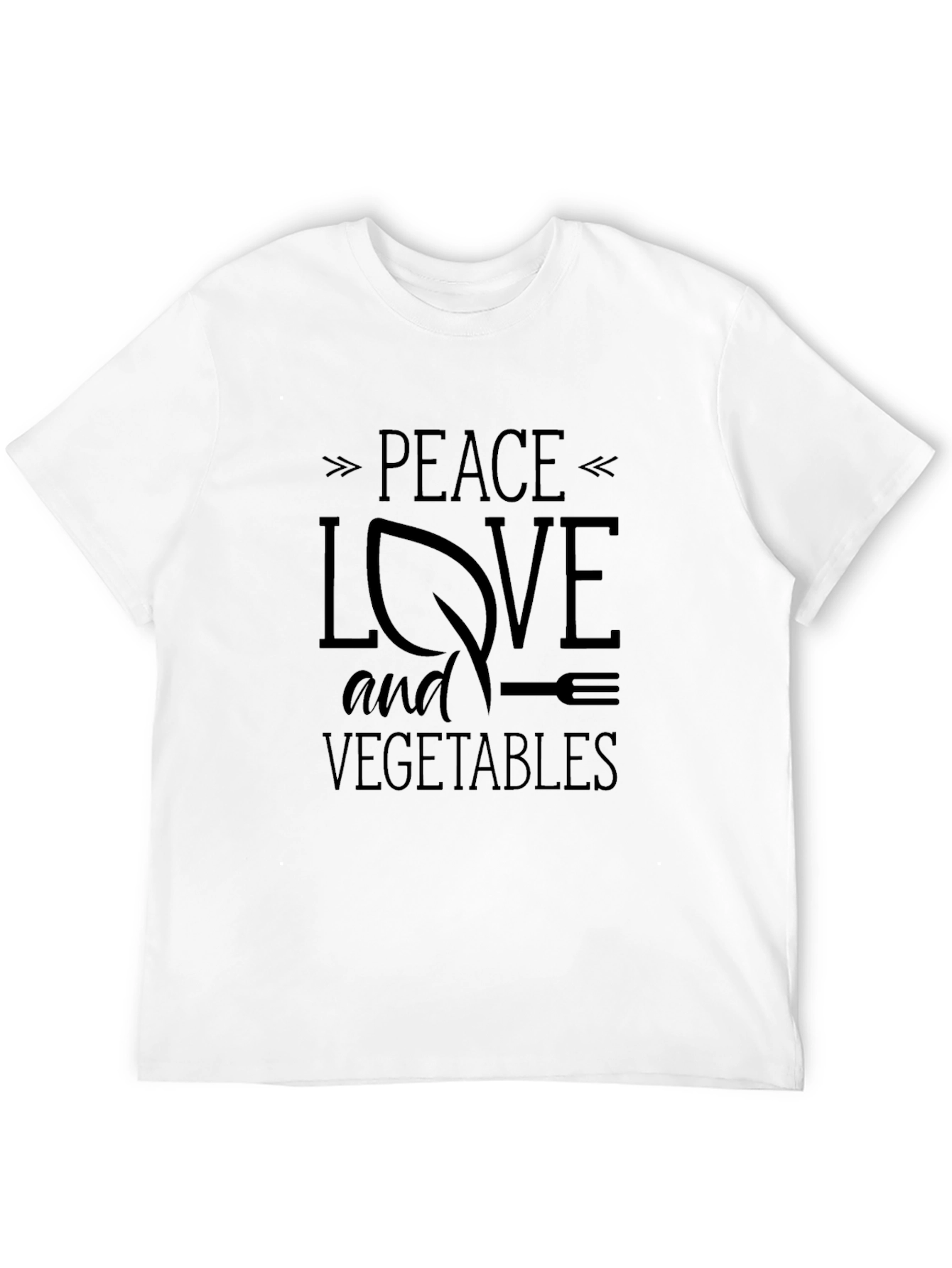 Peace Love and Vegetables T-Shirt - Vegan Tee