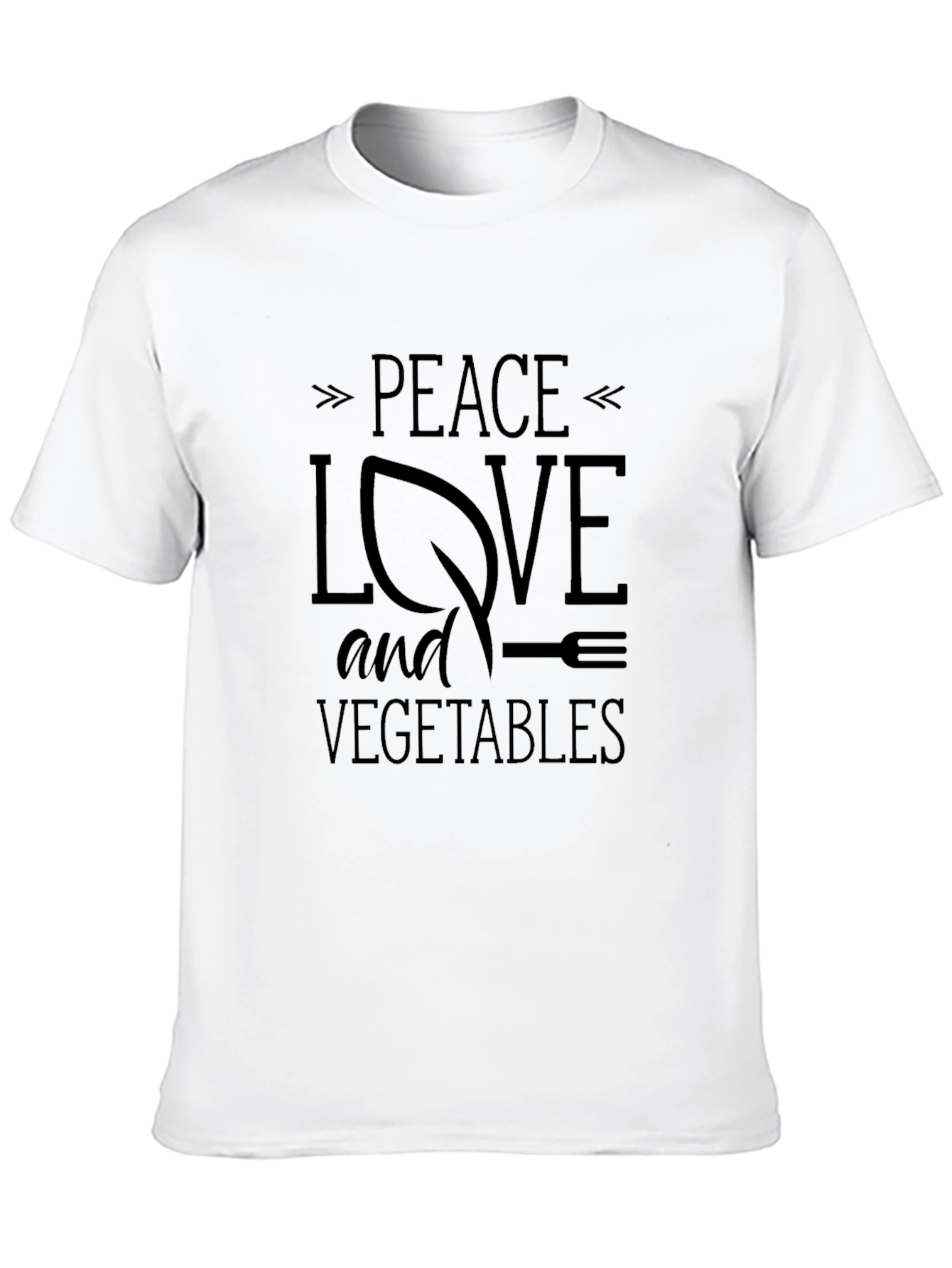 Peace Love and Vegetables T-Shirt - Vegan Tee