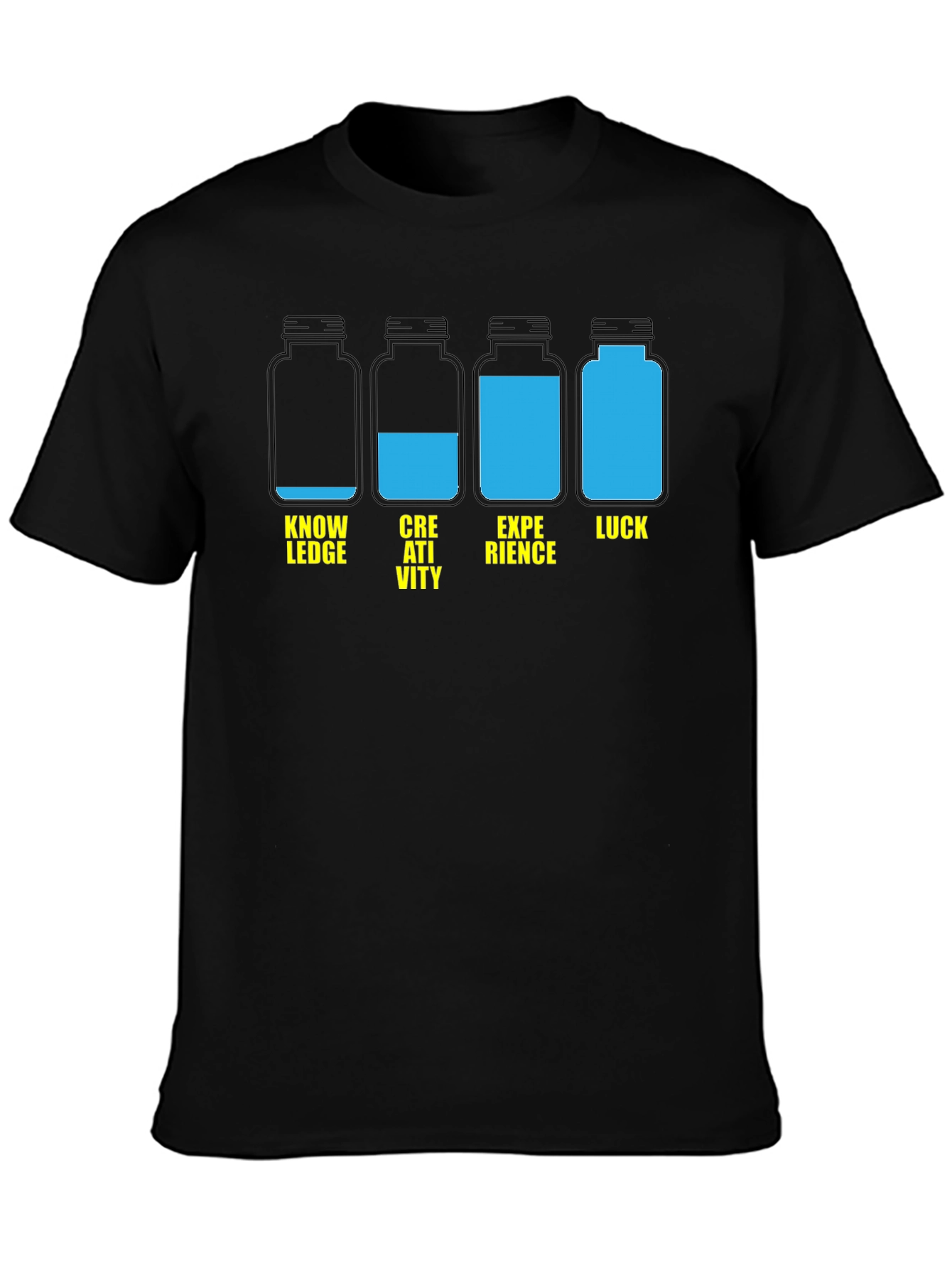 Knowledge Creativity Luck Graphic Tee