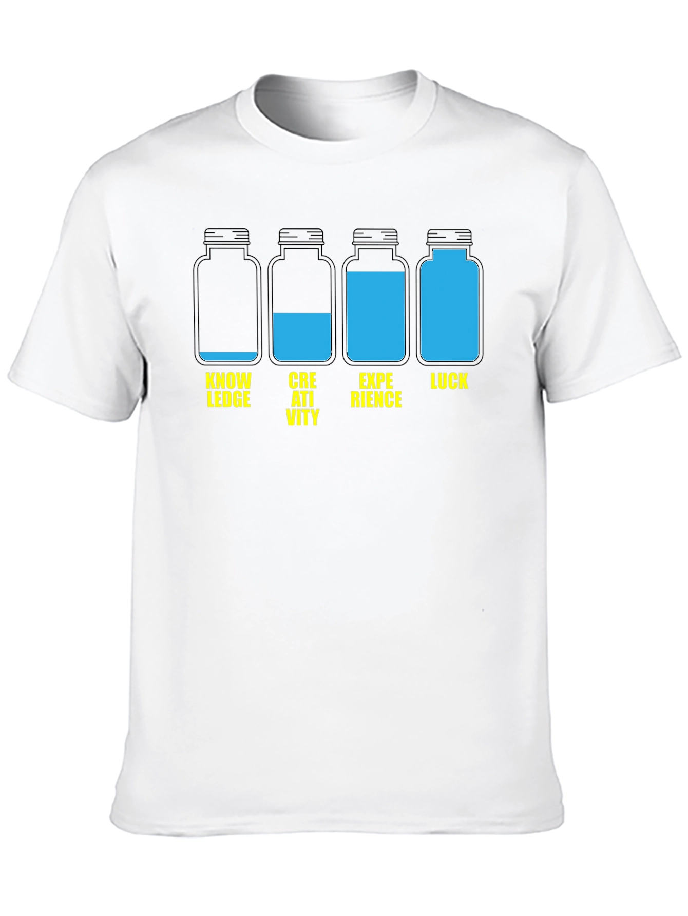 Knowledge Creativity Luck Graphic Tee