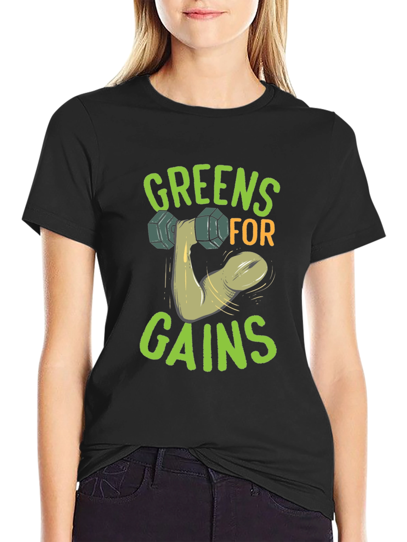 Greens For Gains Graphic T-Shirt