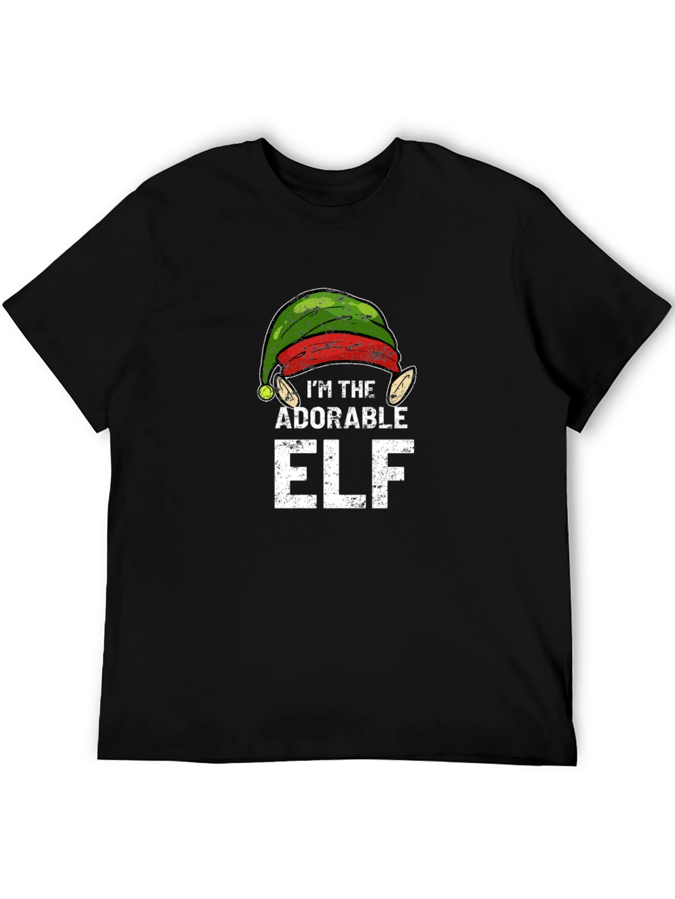Adorable Elf Christmas Graphic Tee