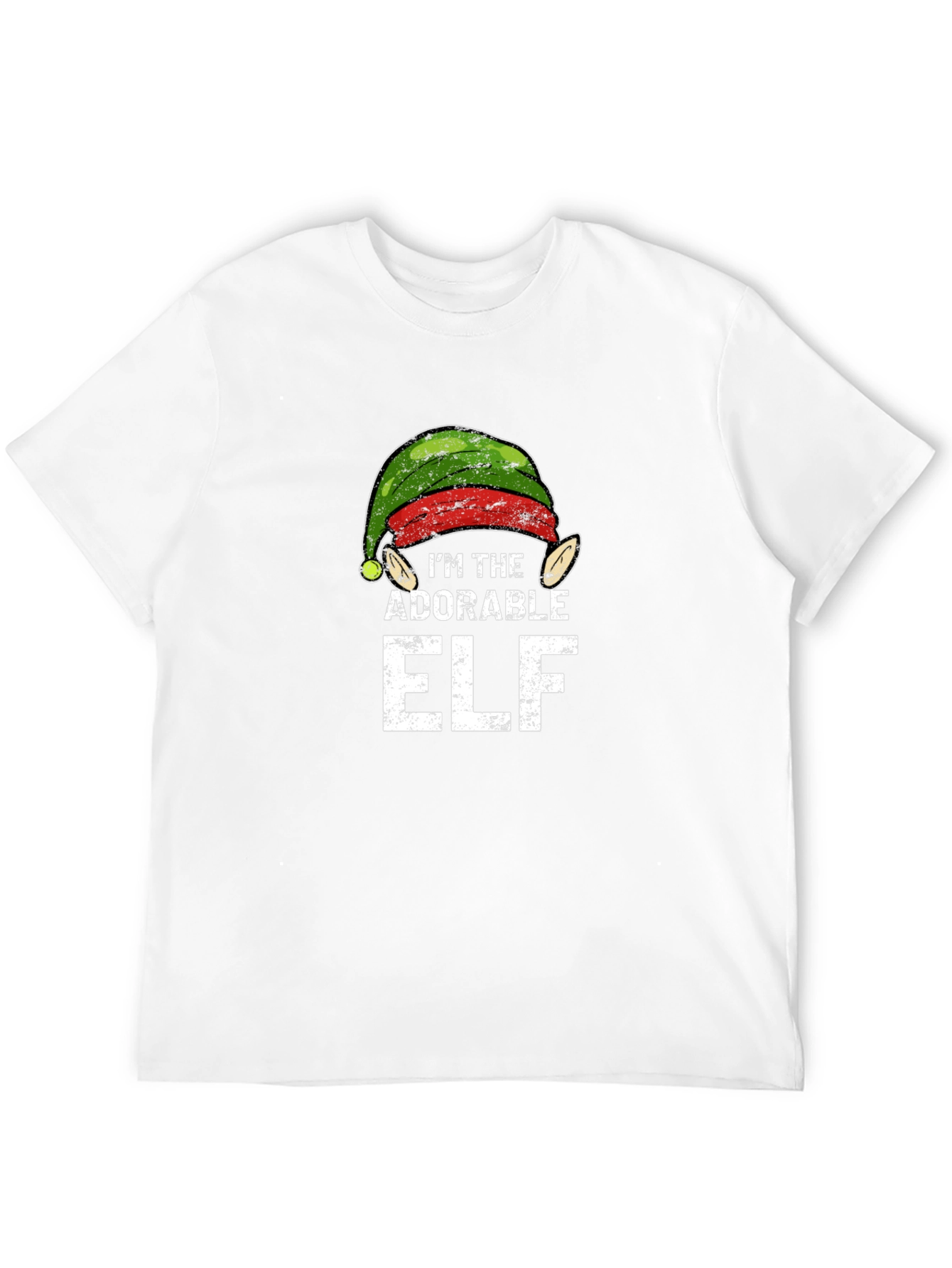 Adorable Elf Christmas Graphic Tee