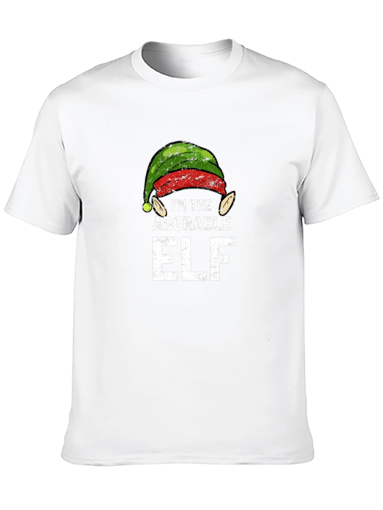 Adorable Elf Christmas Graphic Tee